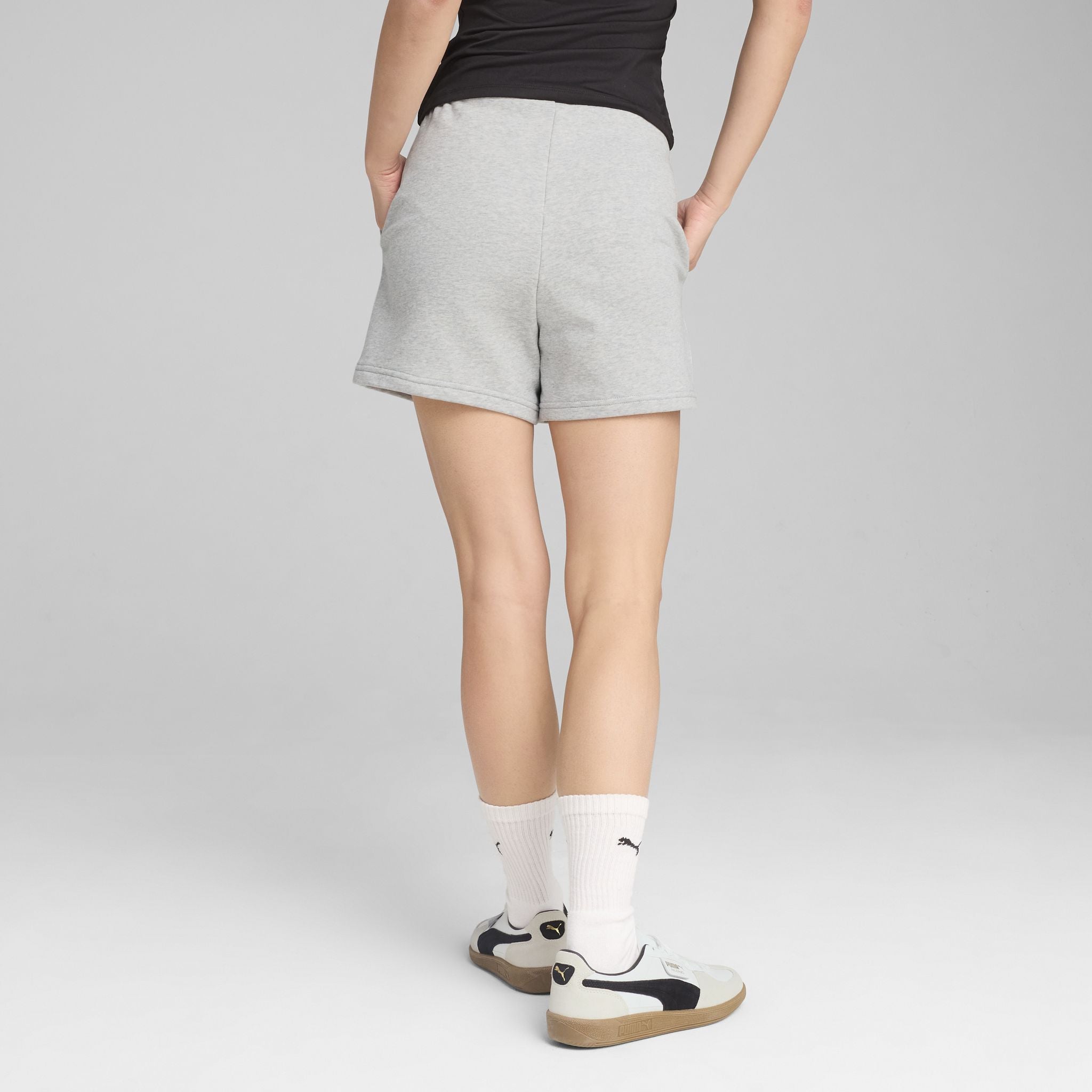 PUMA Essentials Small No. 1 Logo High-Waist Womens Shorts