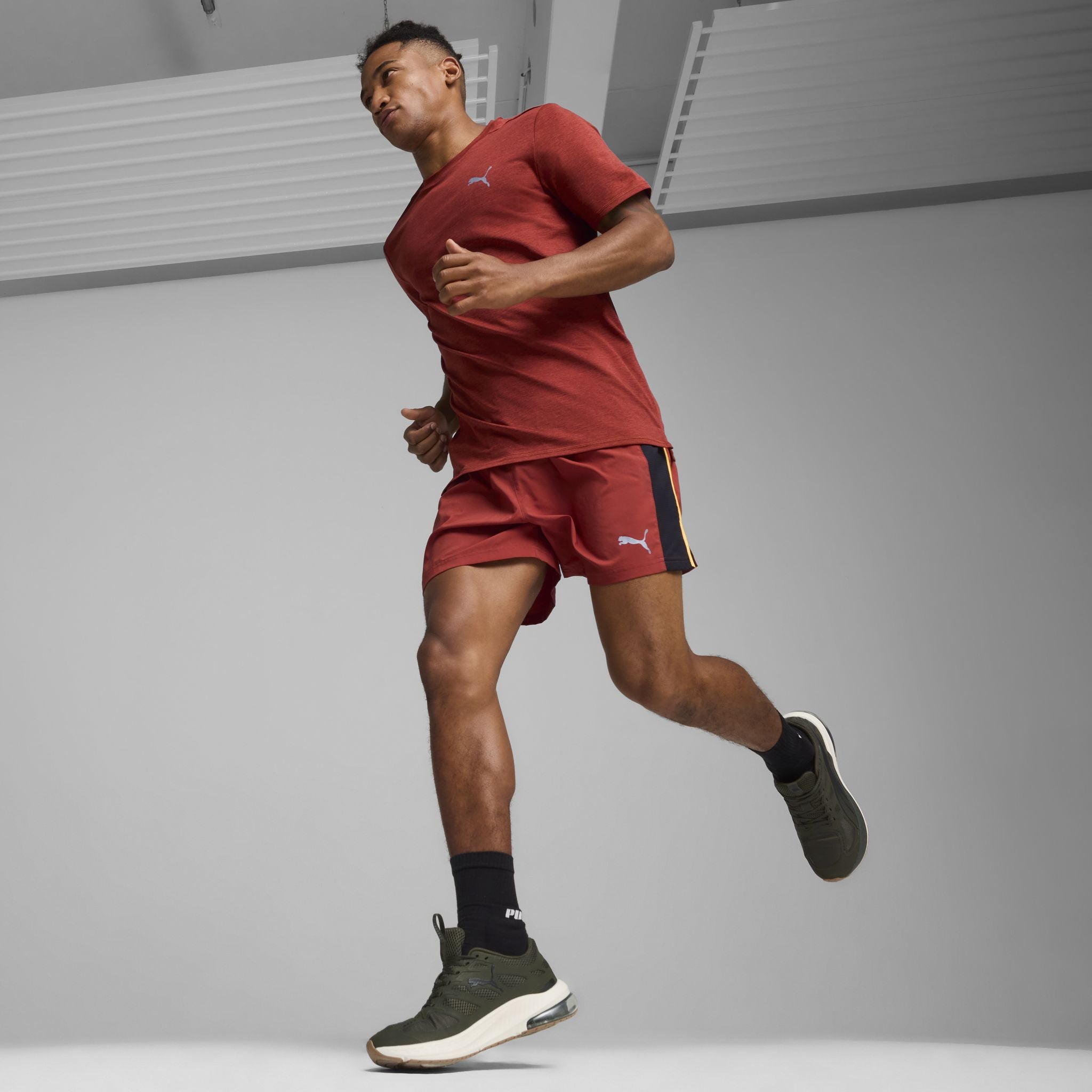 PUMA Run Favourite Heather Mens Running Tee