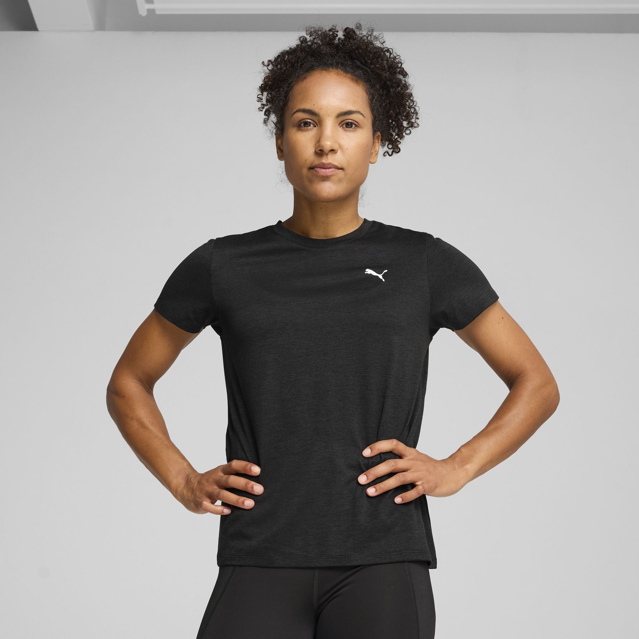 PUMA Train All Day Essentials Heather Womens Tee