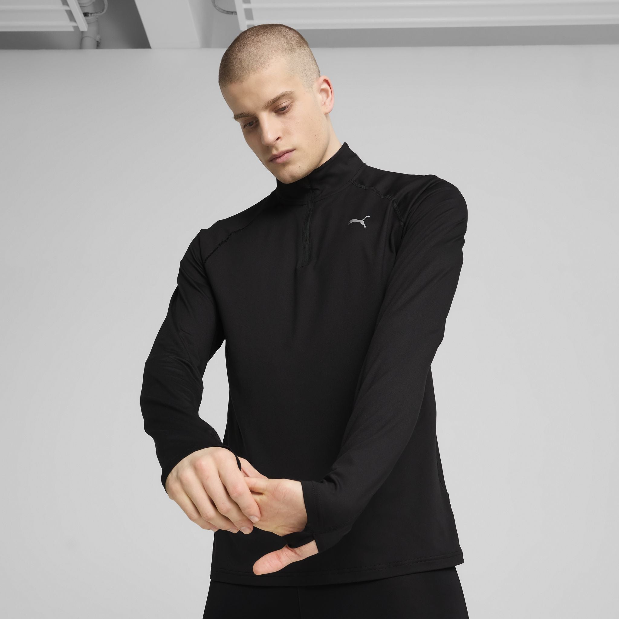 PUMA Velocity CLOUDSPUN Running Mens Quarter-Zip Top