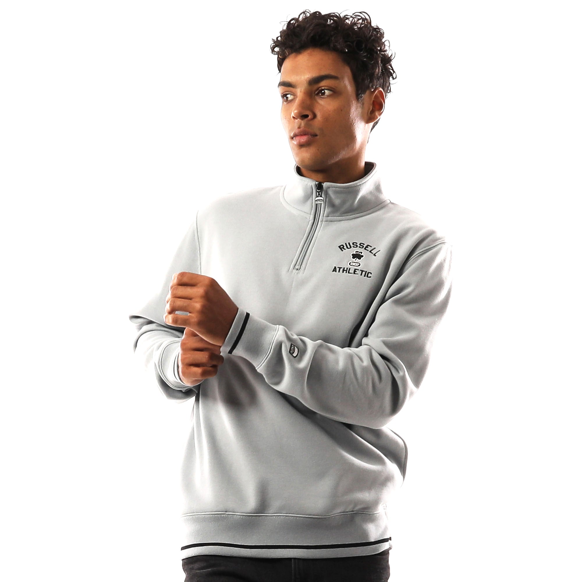 Russell Athletic Lexington Mens Quarter Zip Sweatshirt
