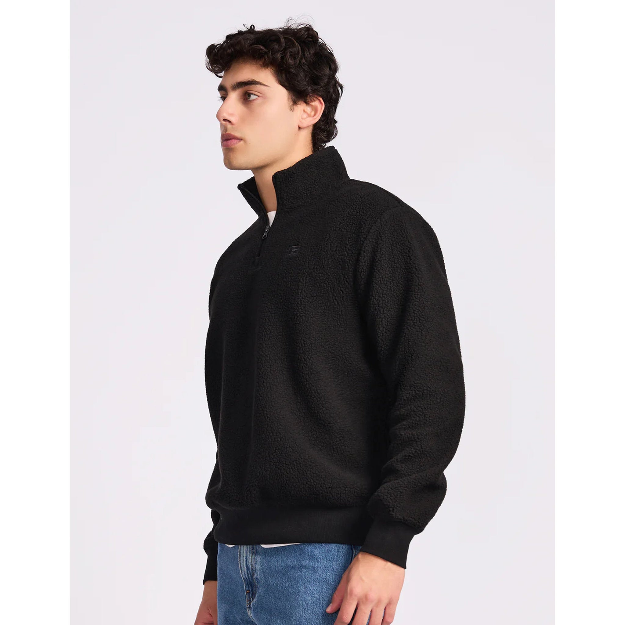 Russell Athletic Brooklyn Sherpa Mens Quarter Zip