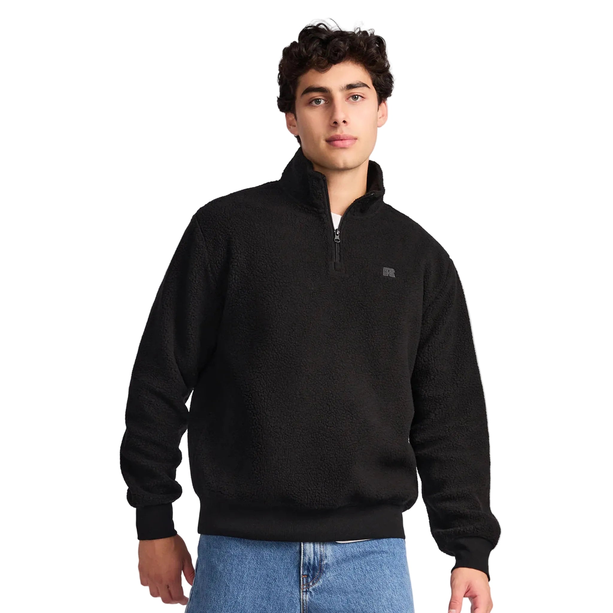 Russell Athletic Brooklyn Sherpa Mens Quarter Zip