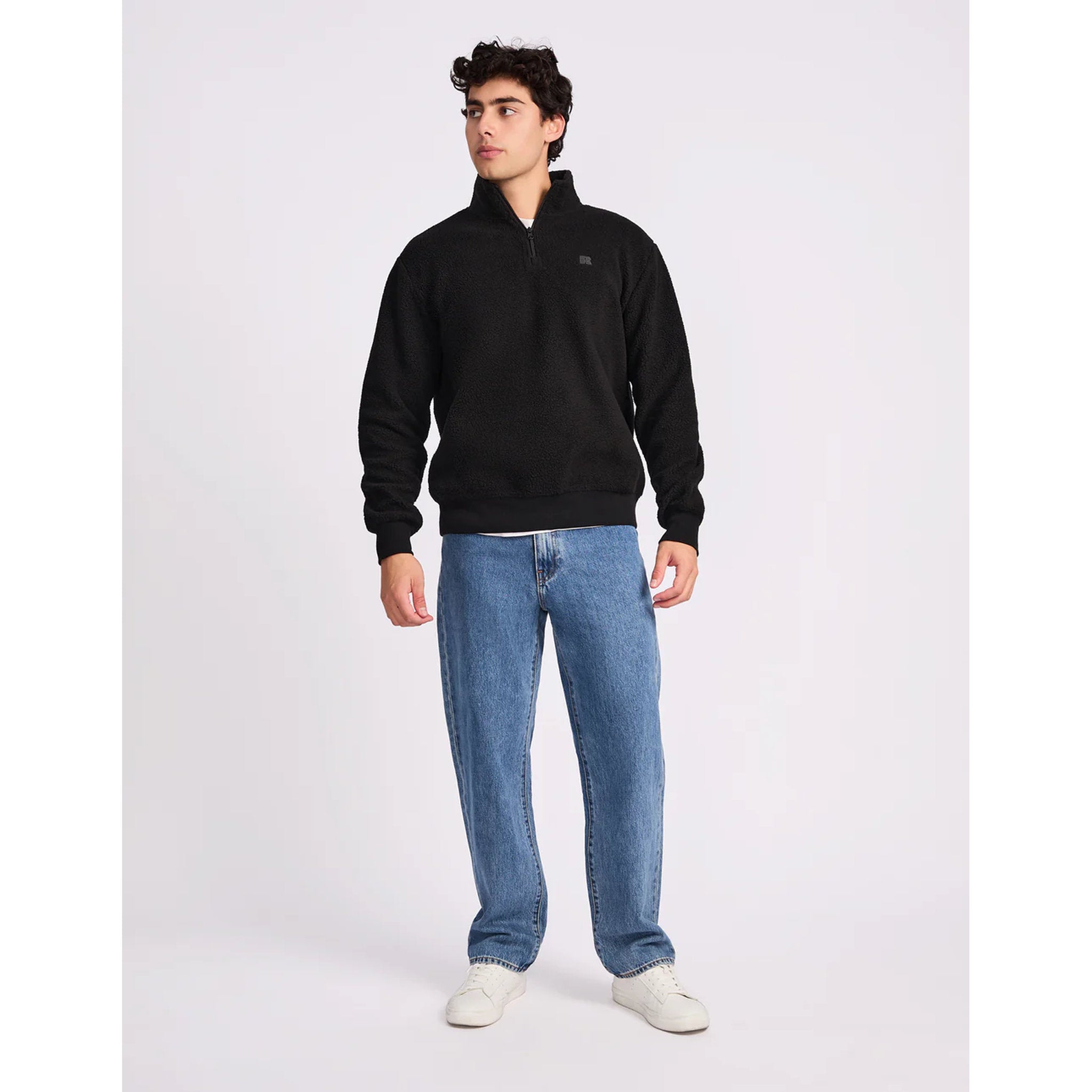 Russell Athletic Brooklyn Sherpa Mens Quarter Zip