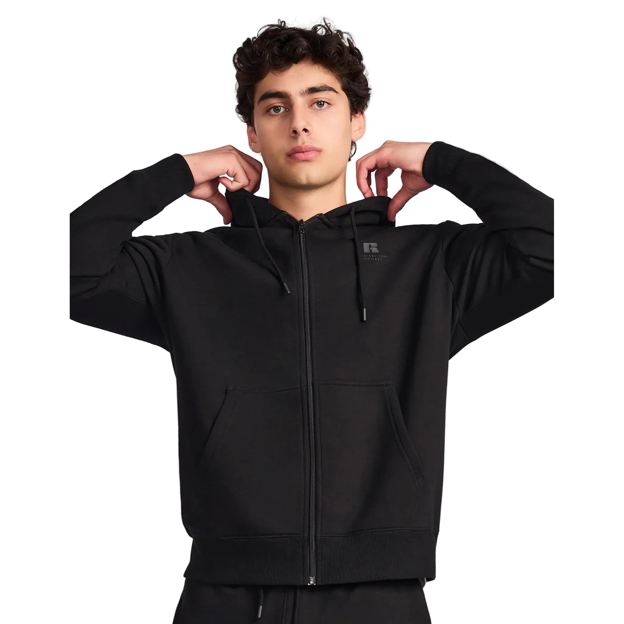 Russell Athletic Brooklyn Mens Zip Through Hoodie