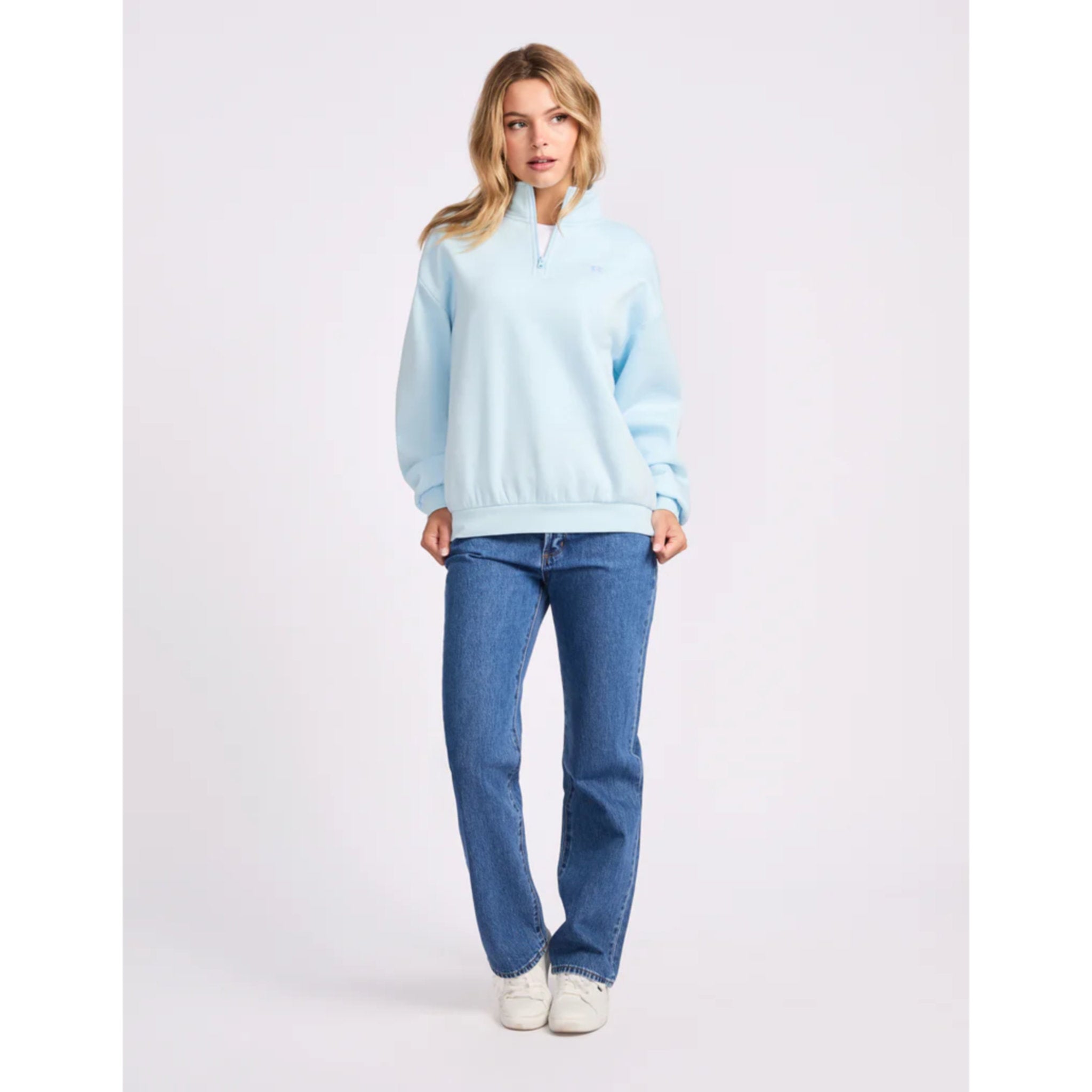 Russell Athletic R Logo Womens Quarter Zip