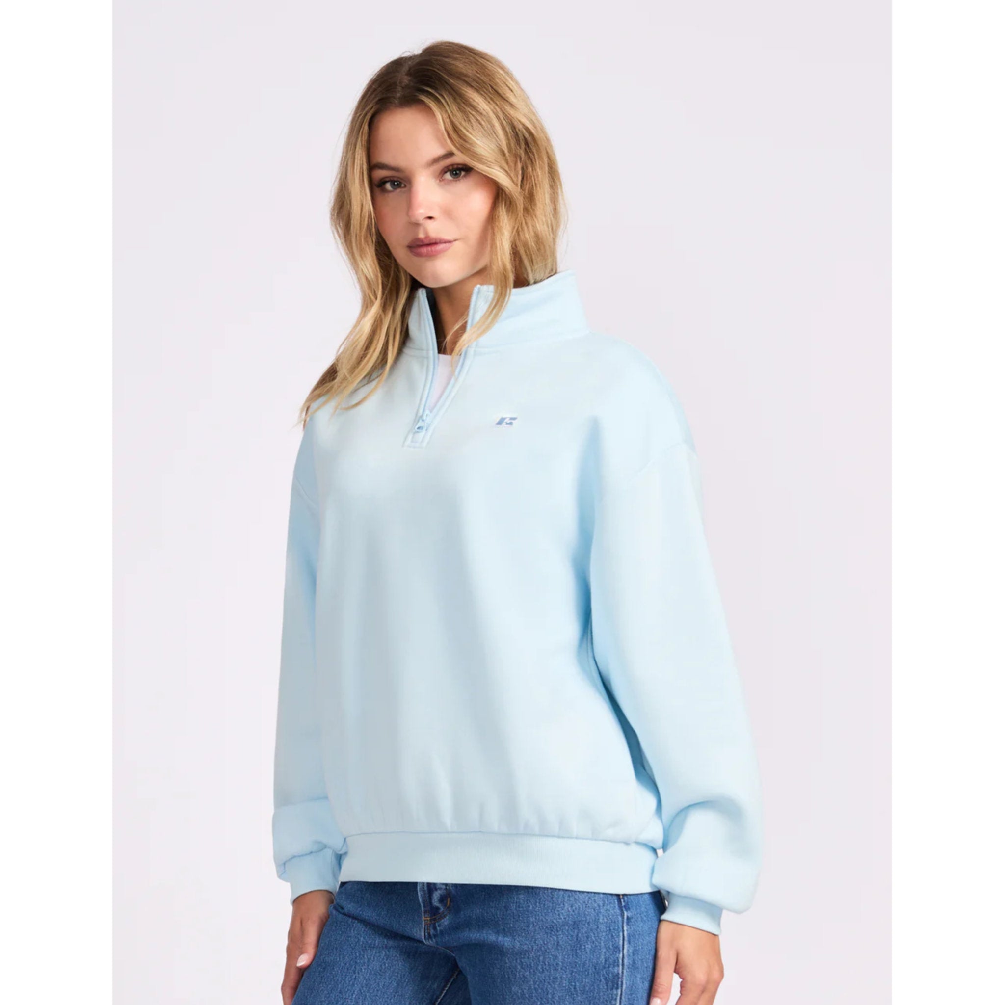 Russell Athletic R Logo Womens Quarter Zip