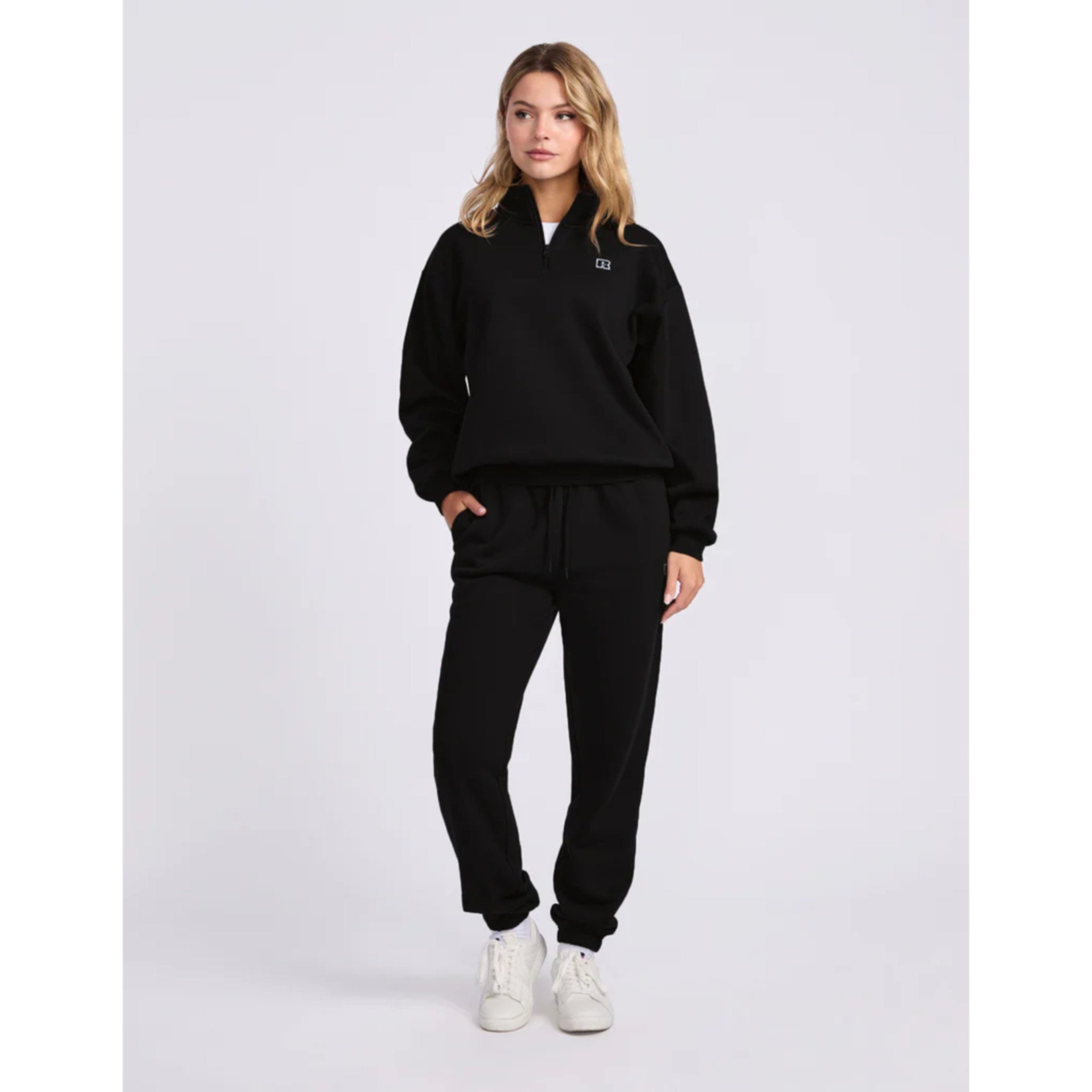 Russell Athletic R Logo Womens Quarter Zip