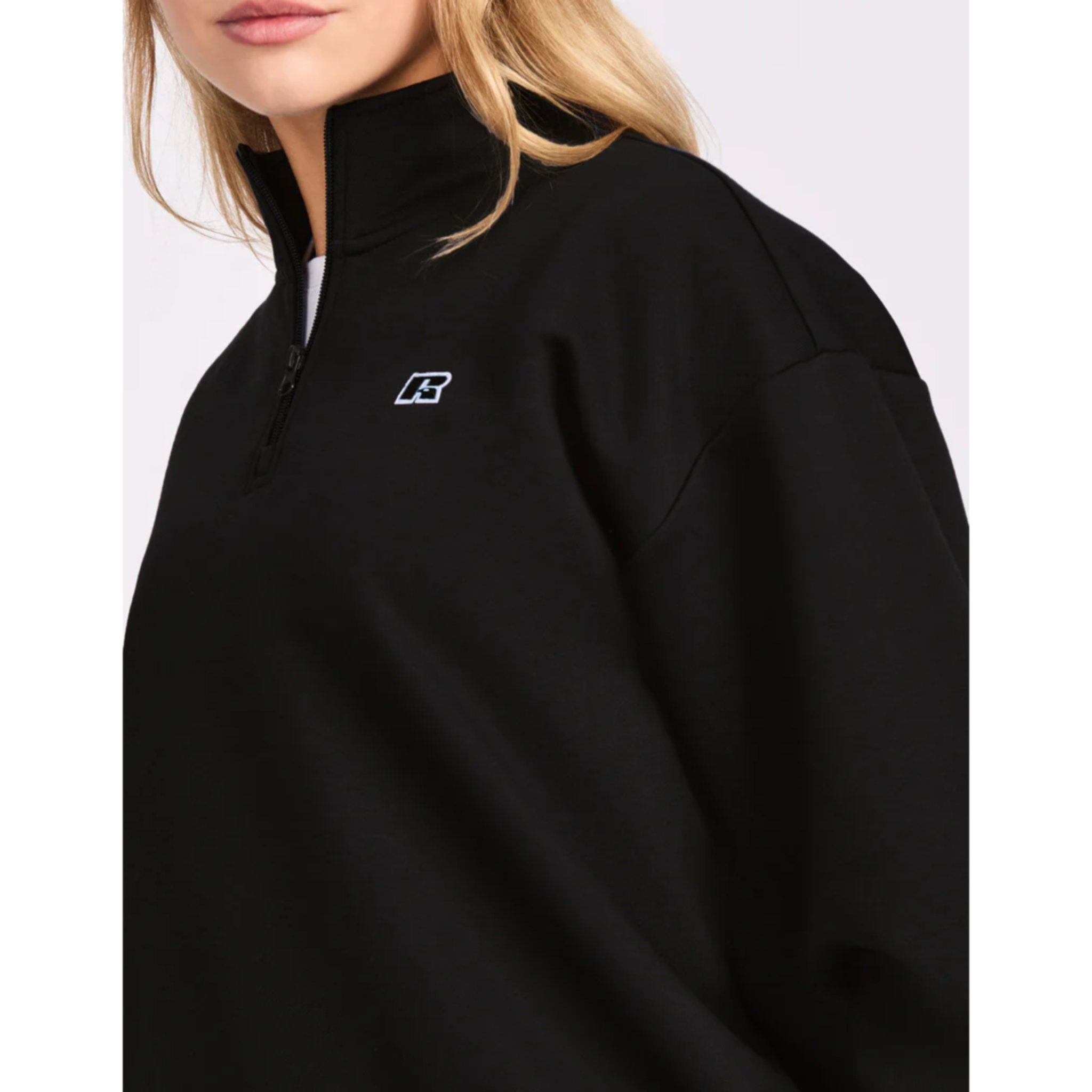 Russell Athletic R Logo Womens Quarter Zip