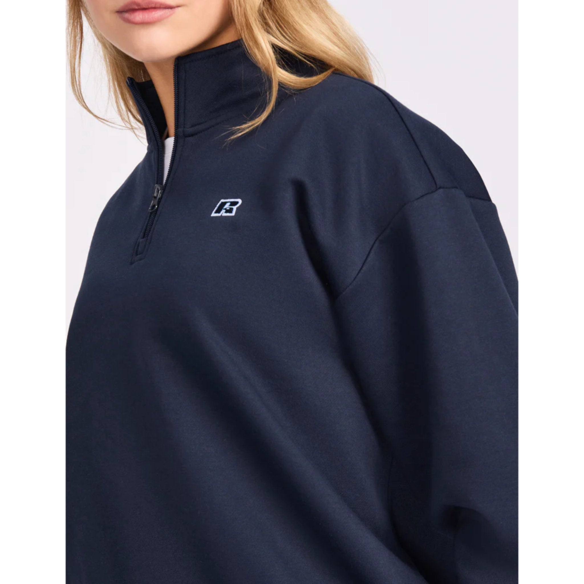 Russell Athletic R Logo Womens Quarter Zip