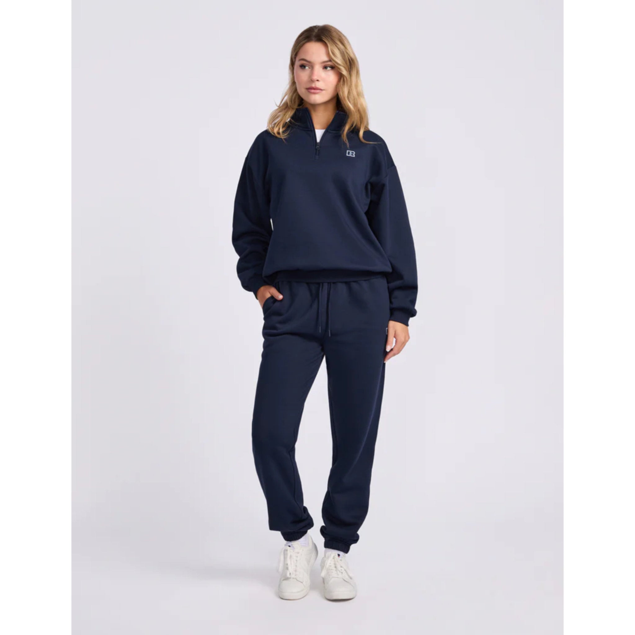 Russell Athletic R Logo Womens Quarter Zip