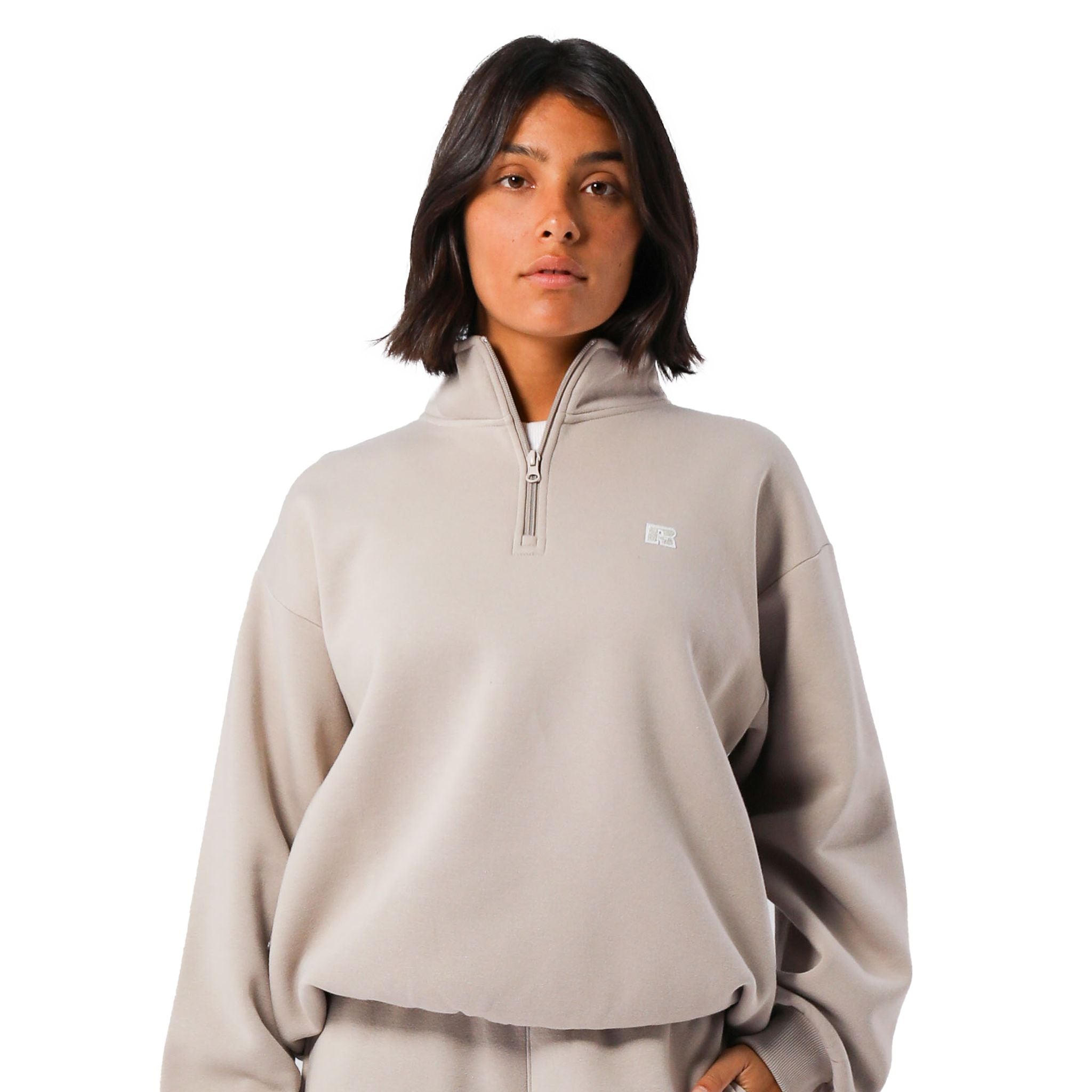 Russell Athletic R Logo Womens Quarter Zip
