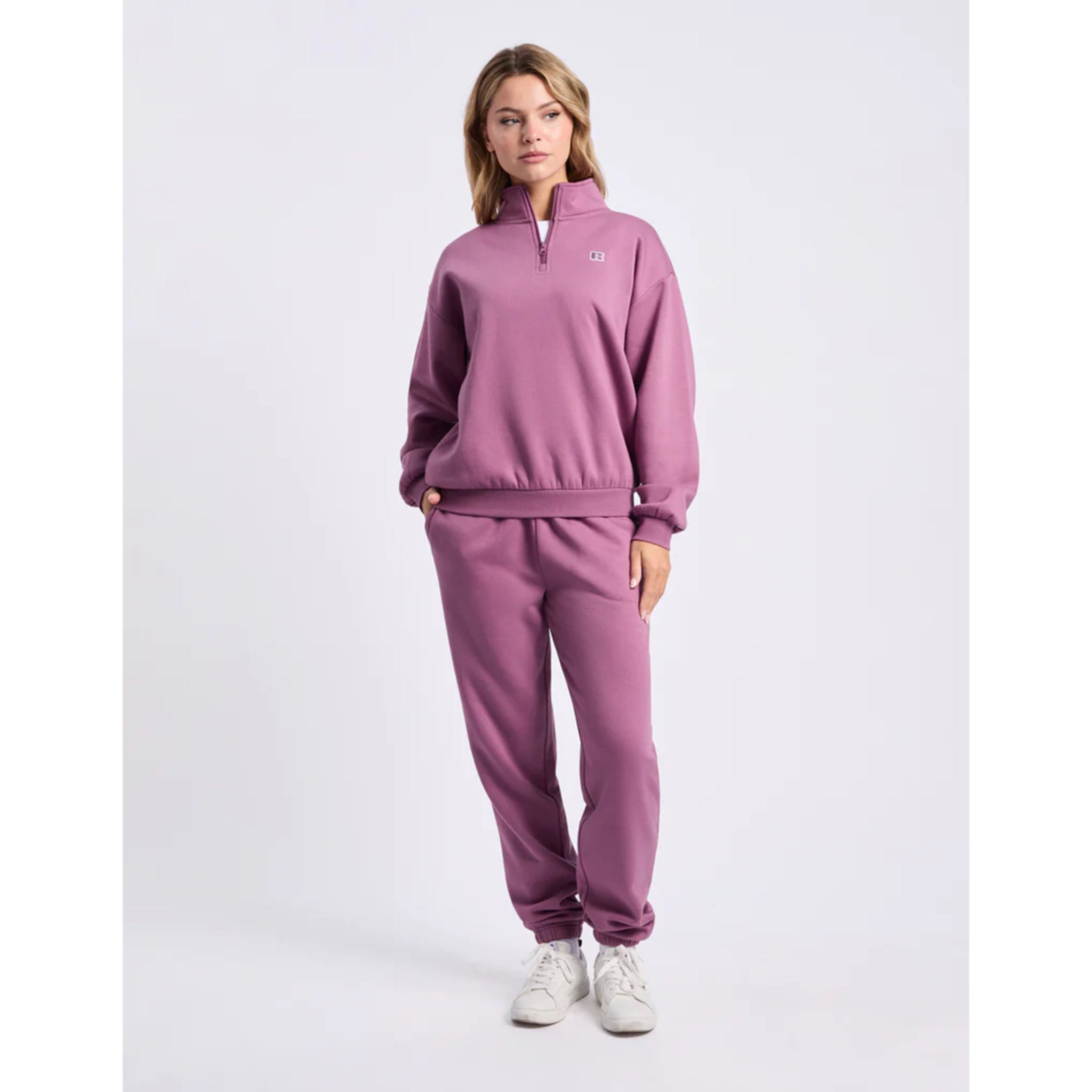 Russell Athletic R Logo Womens Quarter Zip