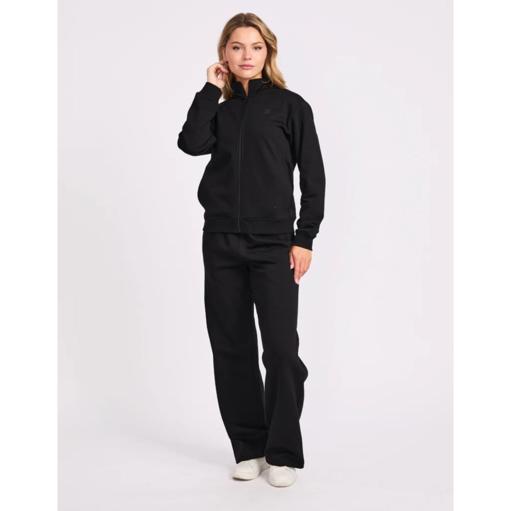 Russell Athletic R Logo Trucker Womens Zip Through Jacket