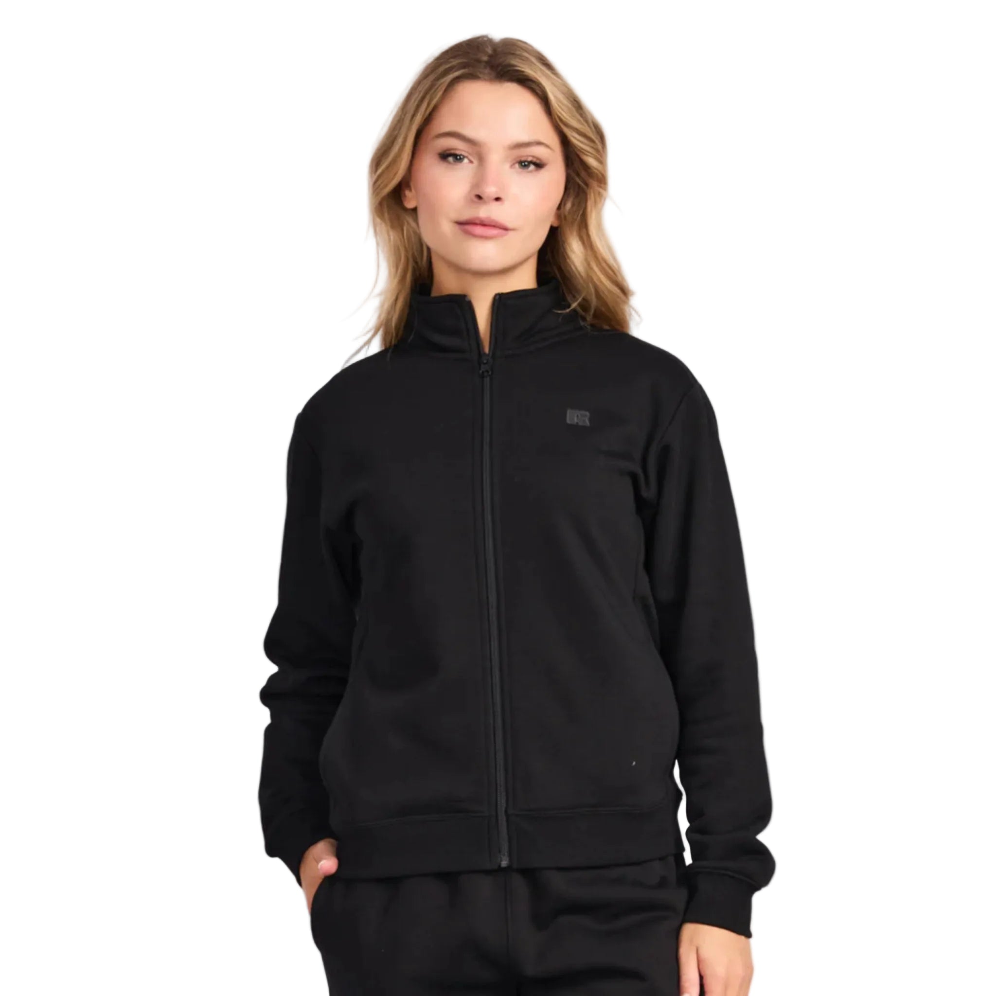 Russell Athletic R Logo Trucker Womens Zip Through Jacket