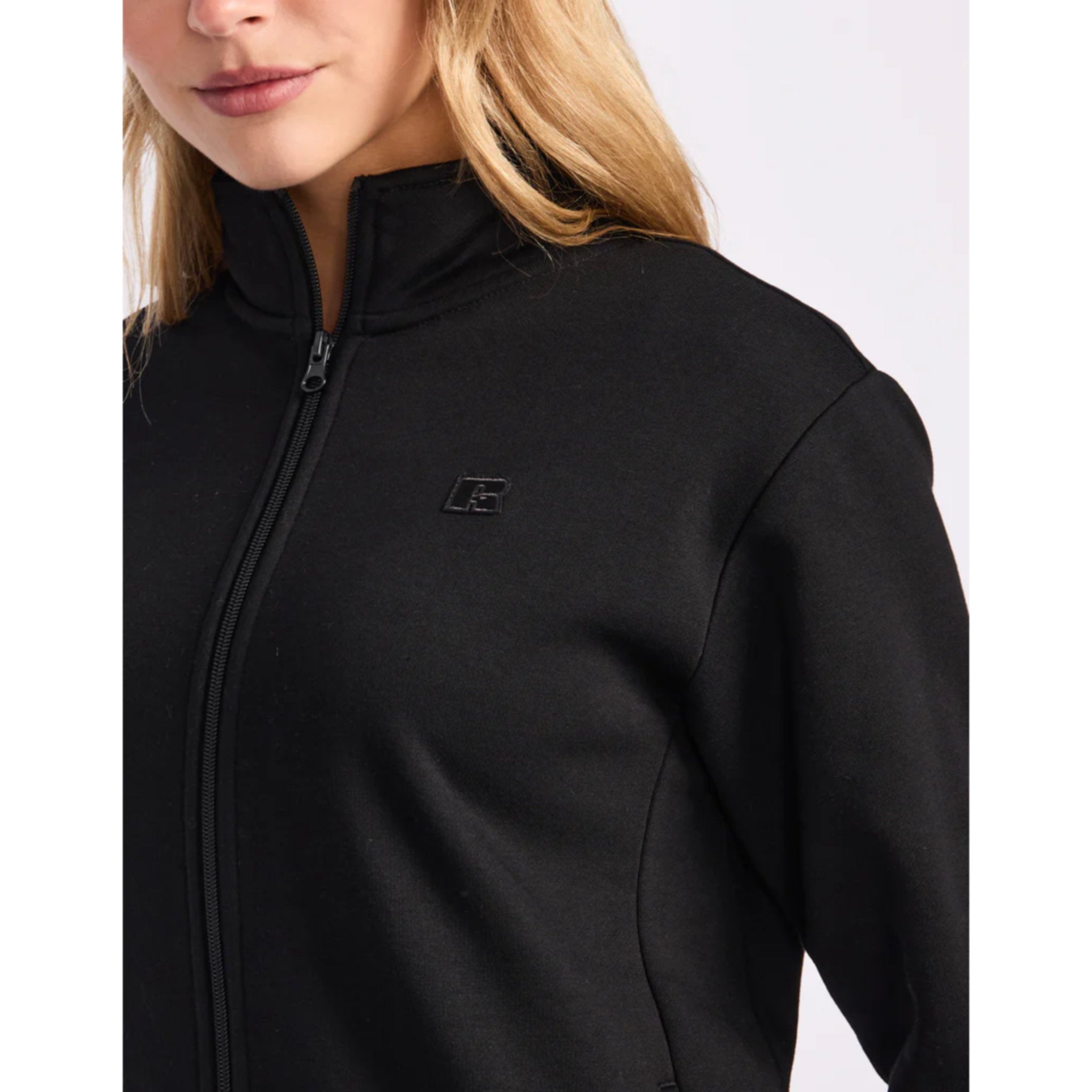 Russell Athletic R Logo Trucker Womens Zip Through Jacket