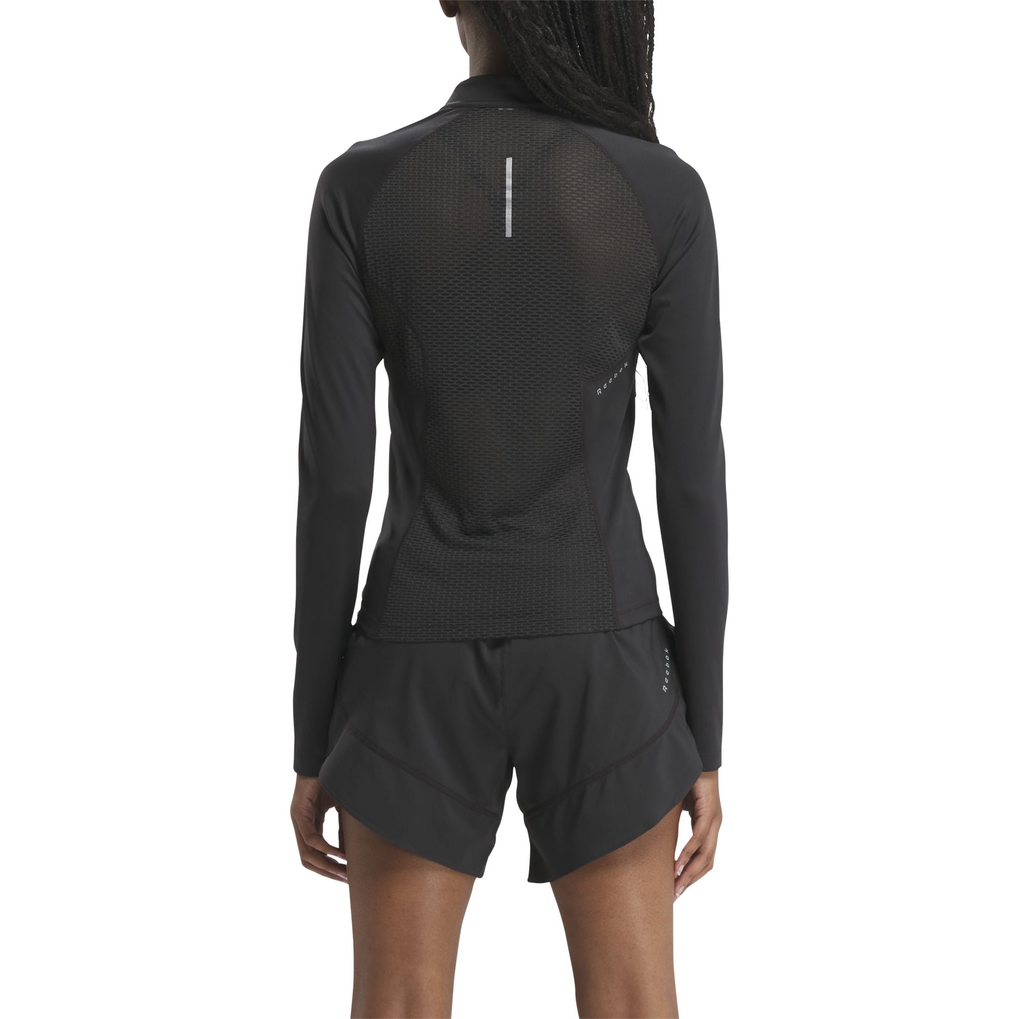 Reebok Quarter-Zip Womens Running Sweatshirt