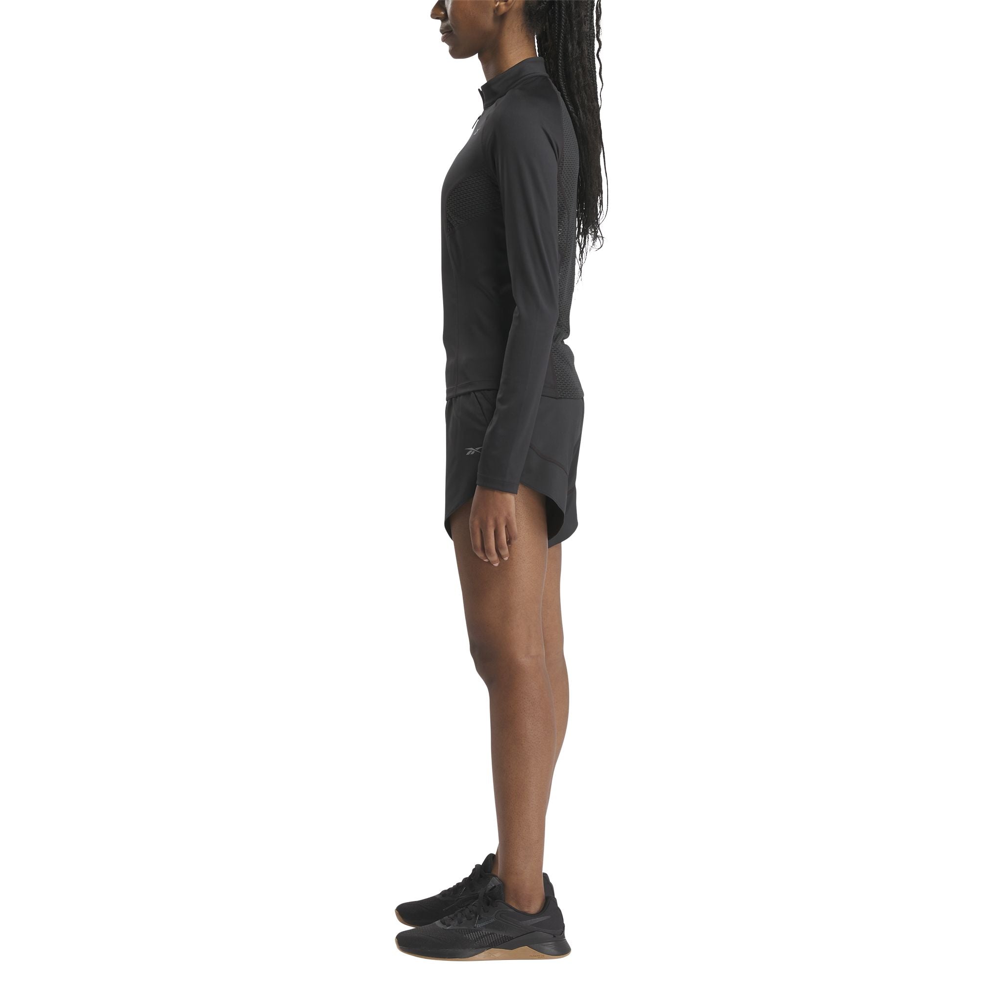 Reebok Quarter-Zip Womens Running Sweatshirt