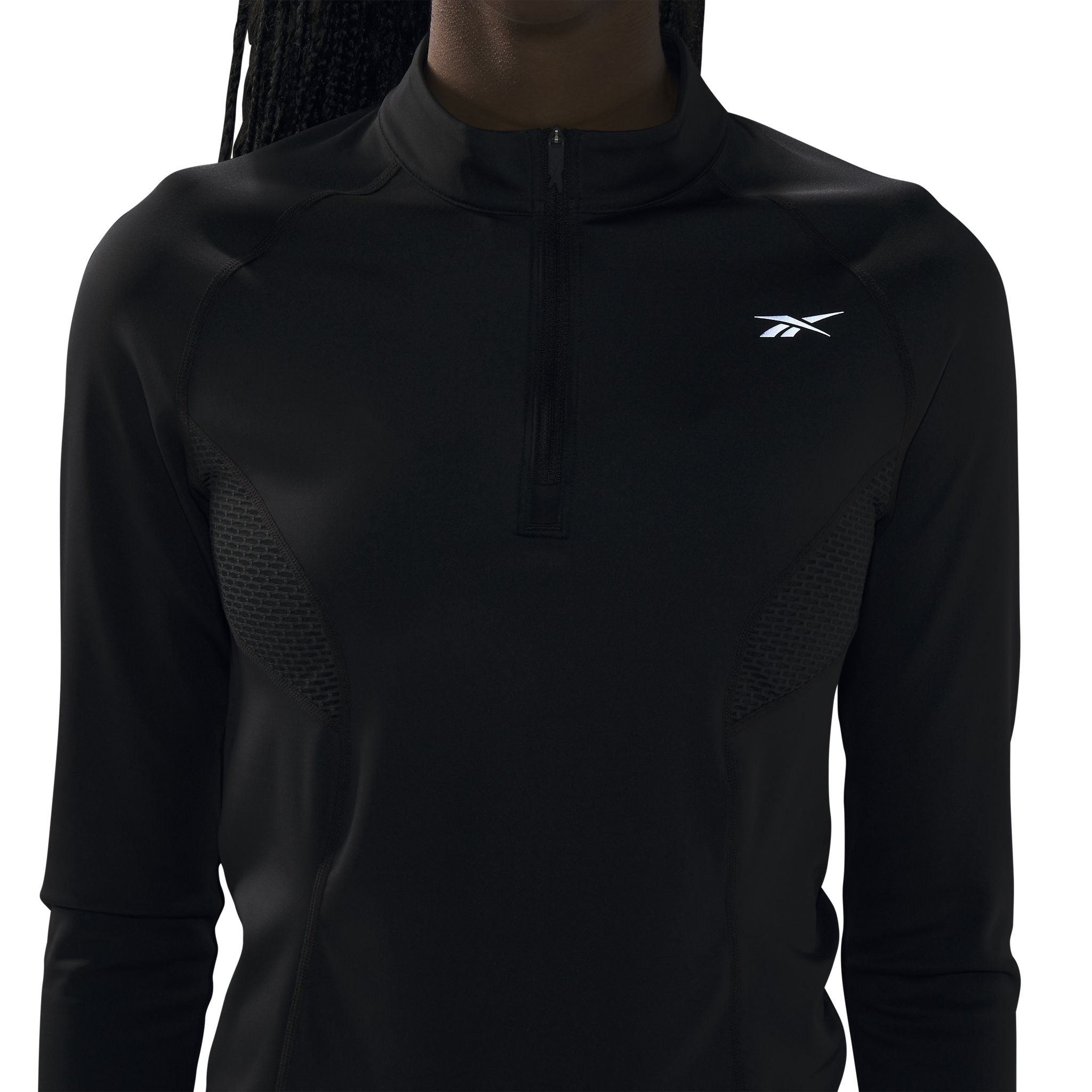 Reebok Quarter-Zip Womens Running Sweatshirt