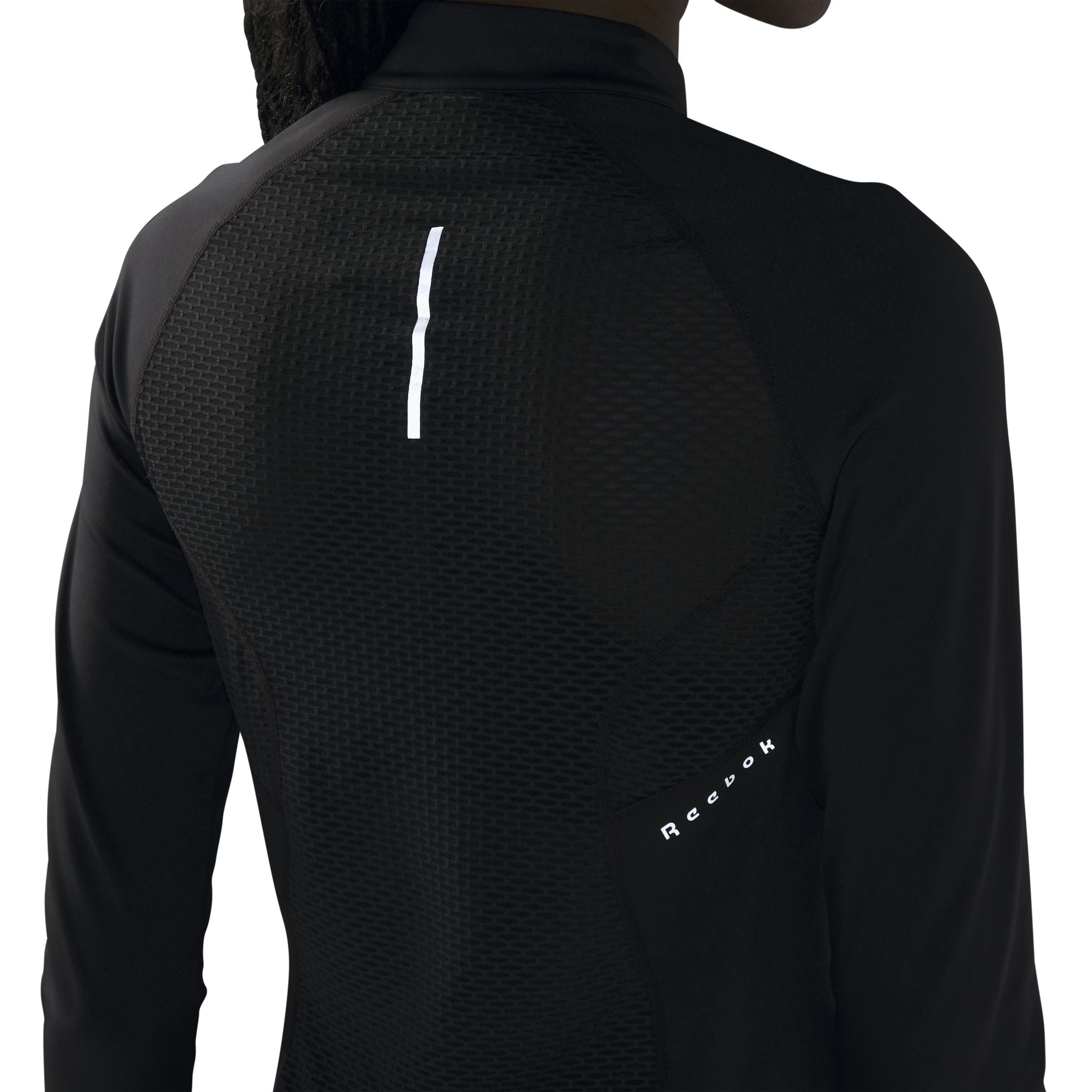 Reebok Quarter-Zip Womens Running Sweatshirt