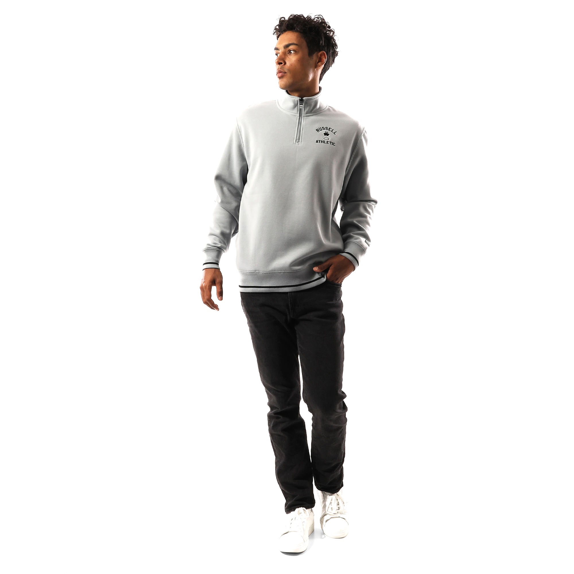 Russell Athletic Lexington Mens Quarter Zip Sweatshirt