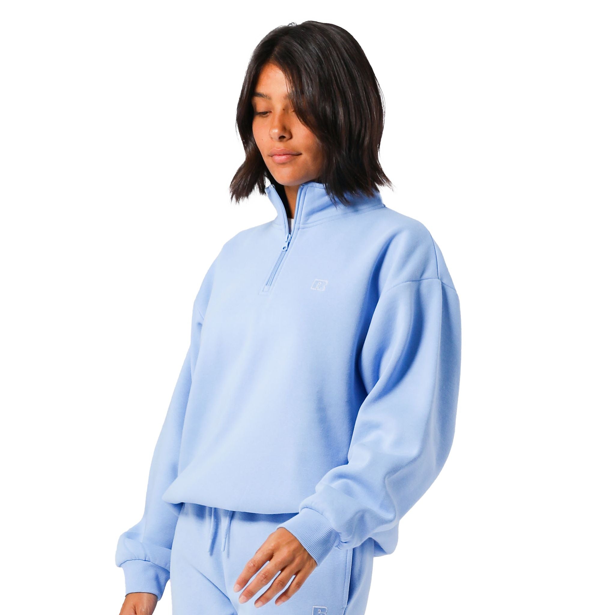 Russell Athletic R Logo Womens Quarter Zip