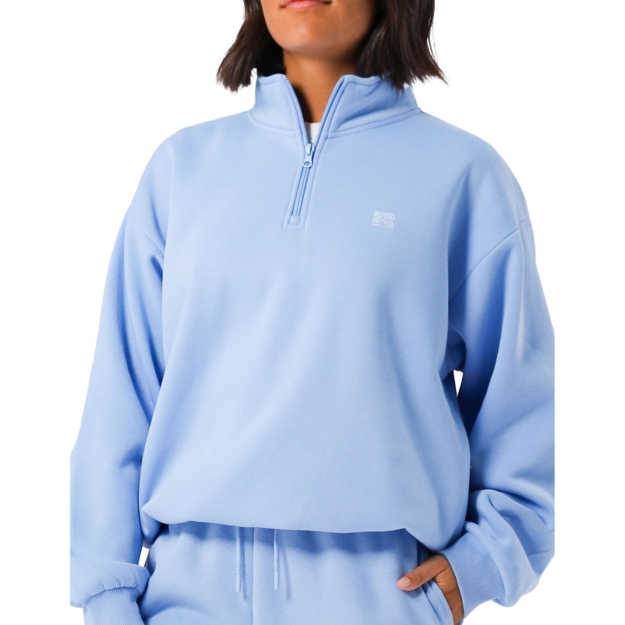 Russell Athletic R Logo Womens Quarter Zip