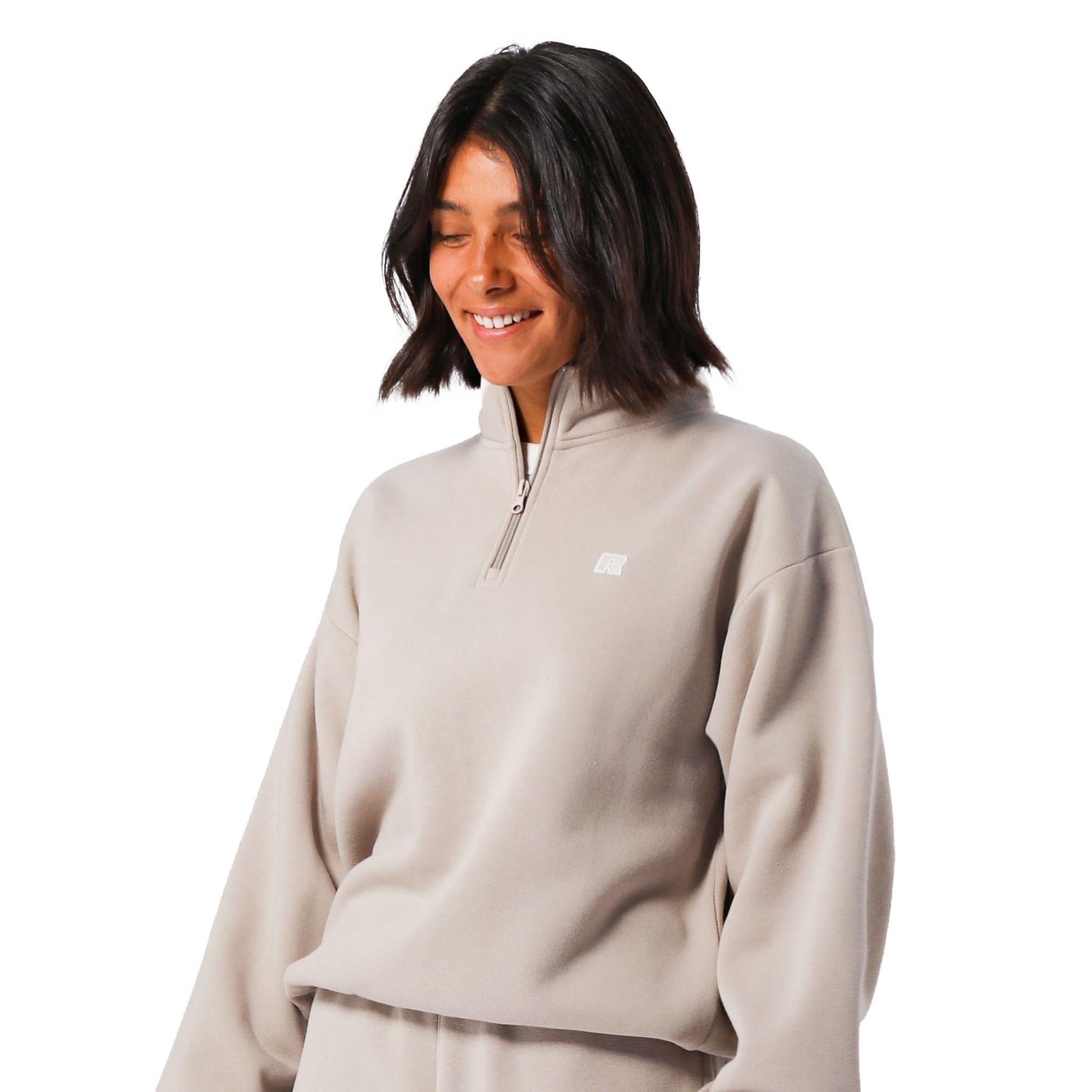 Russell Athletic R Logo Womens Quarter Zip