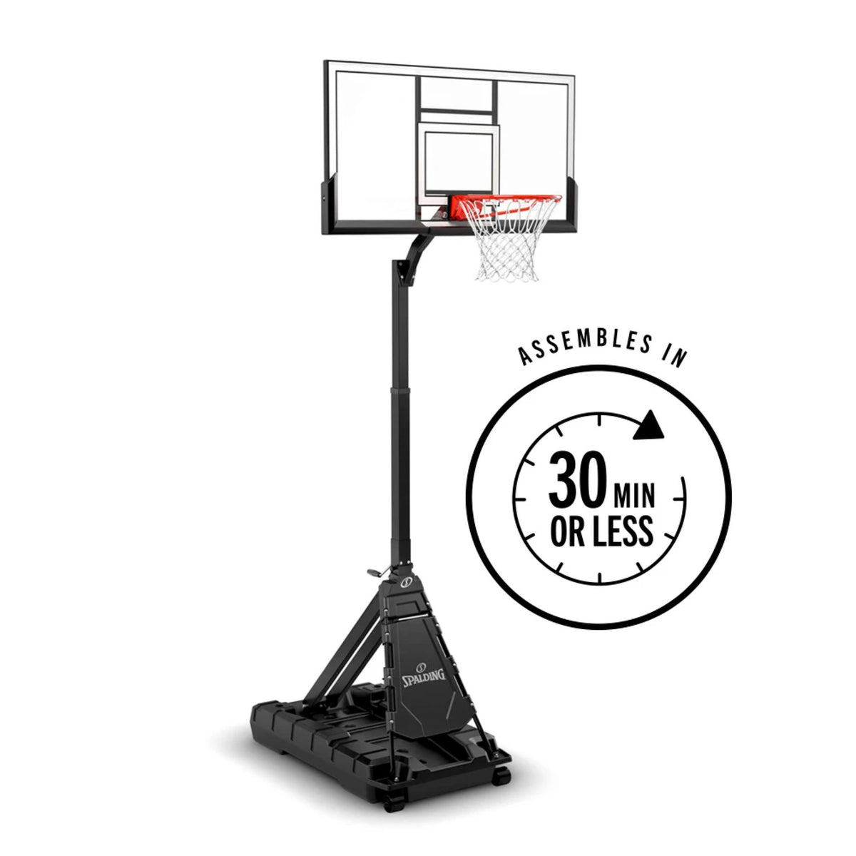 Spalding Momentous EZ Assembly 60 Inch Acrylic Basketball System