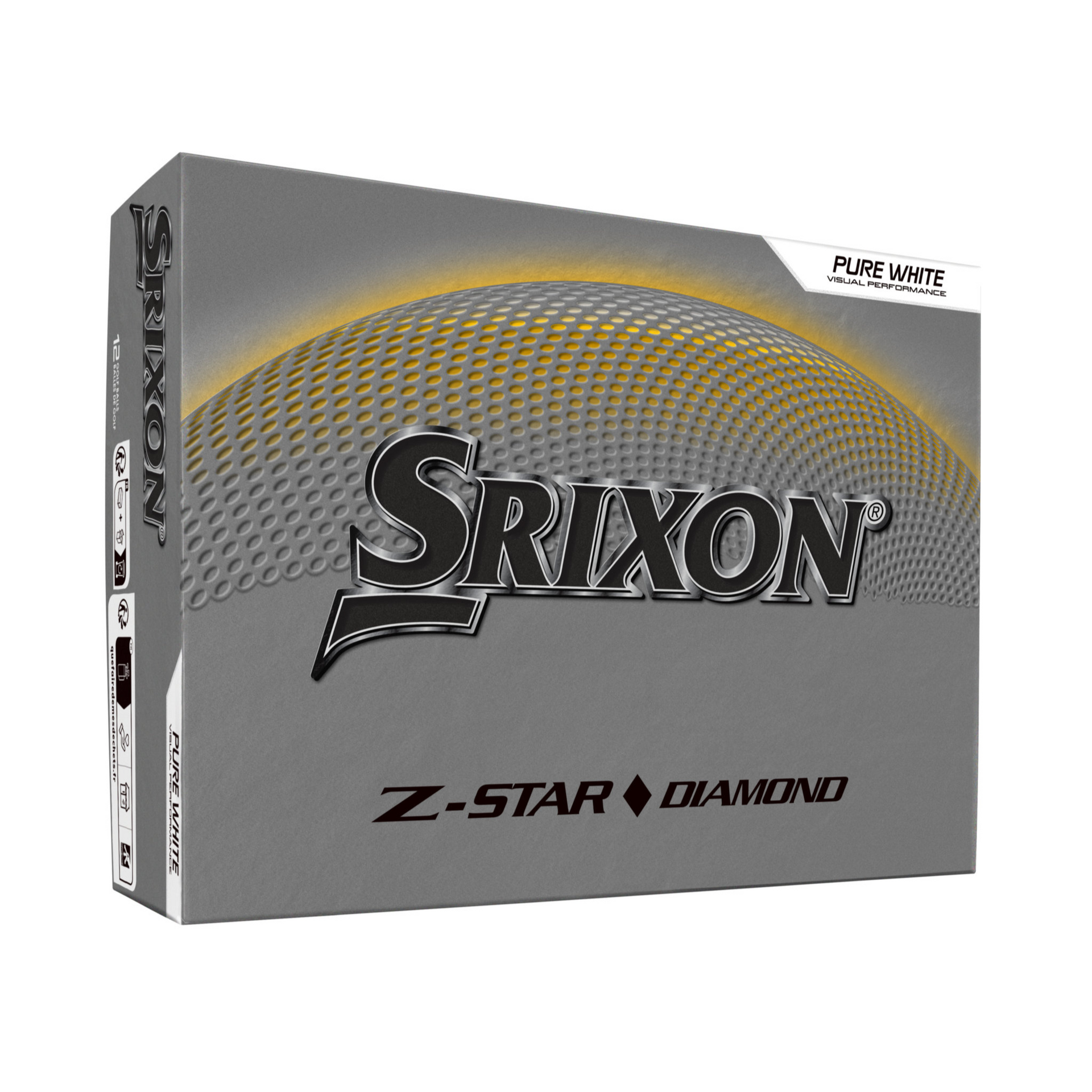 Srixon Z-Star Diamond Golf Balls 12 Pack - Pure White
