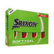 Srixon Soft Feel Brite 12 Golf Balls 12 Pack - Brite Red
