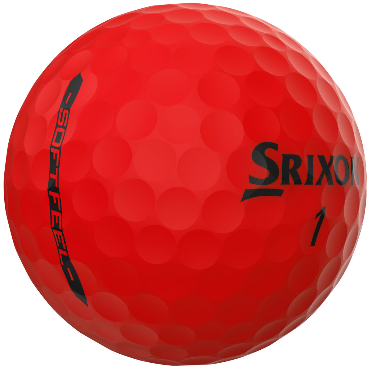 Srixon Soft Feel Brite 12 Golf Balls 12 Pack - Brite Red