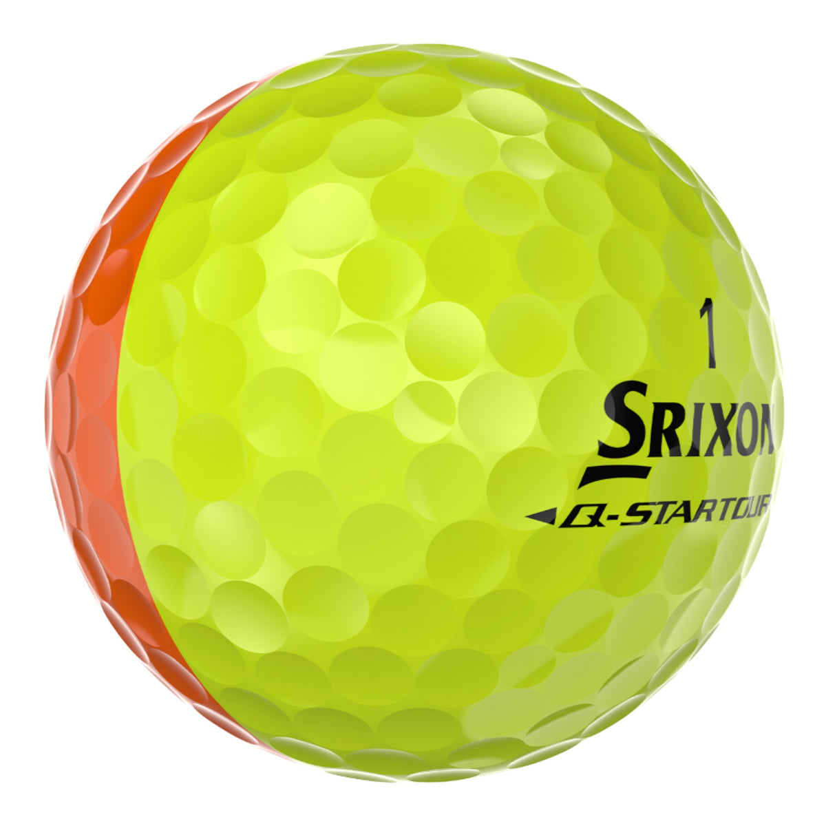 Srixon Q-Star Tour Divide Golf Balls 12 Pack - Yellow/Orange