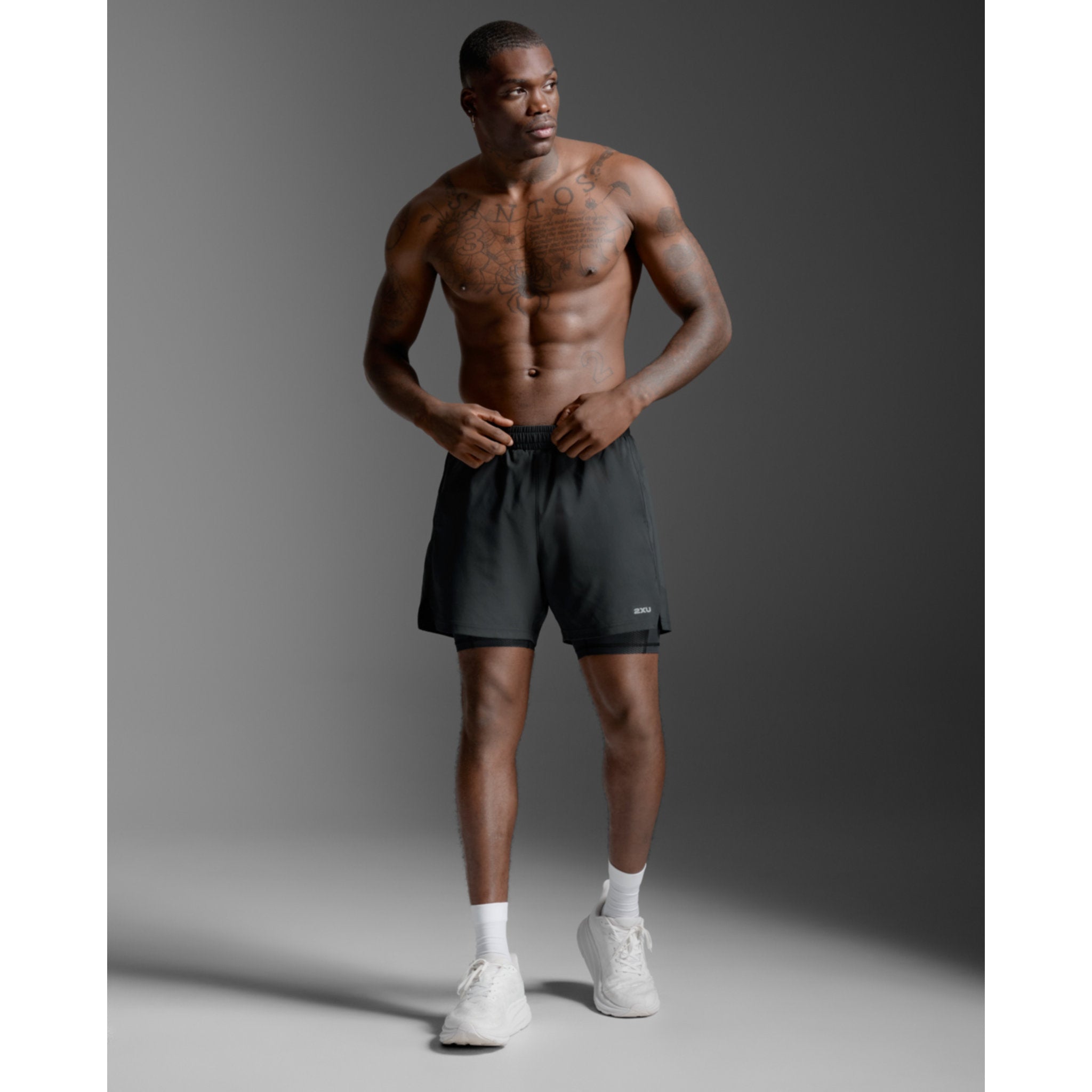 2XU Aero Mesh 2-in-1 5 Inch Mens Short