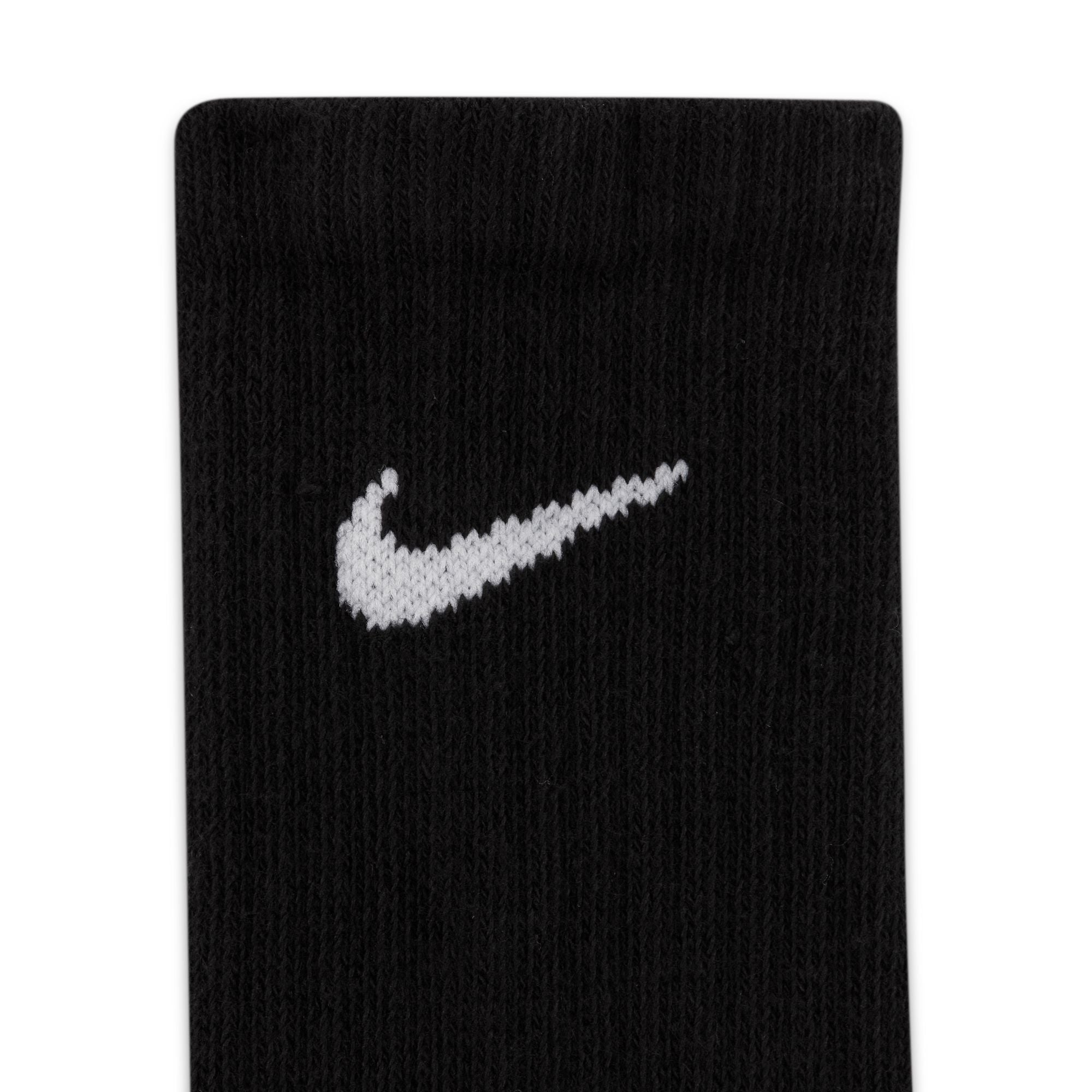 Nike Everyday Crew Black Kids Socks 6 Pack