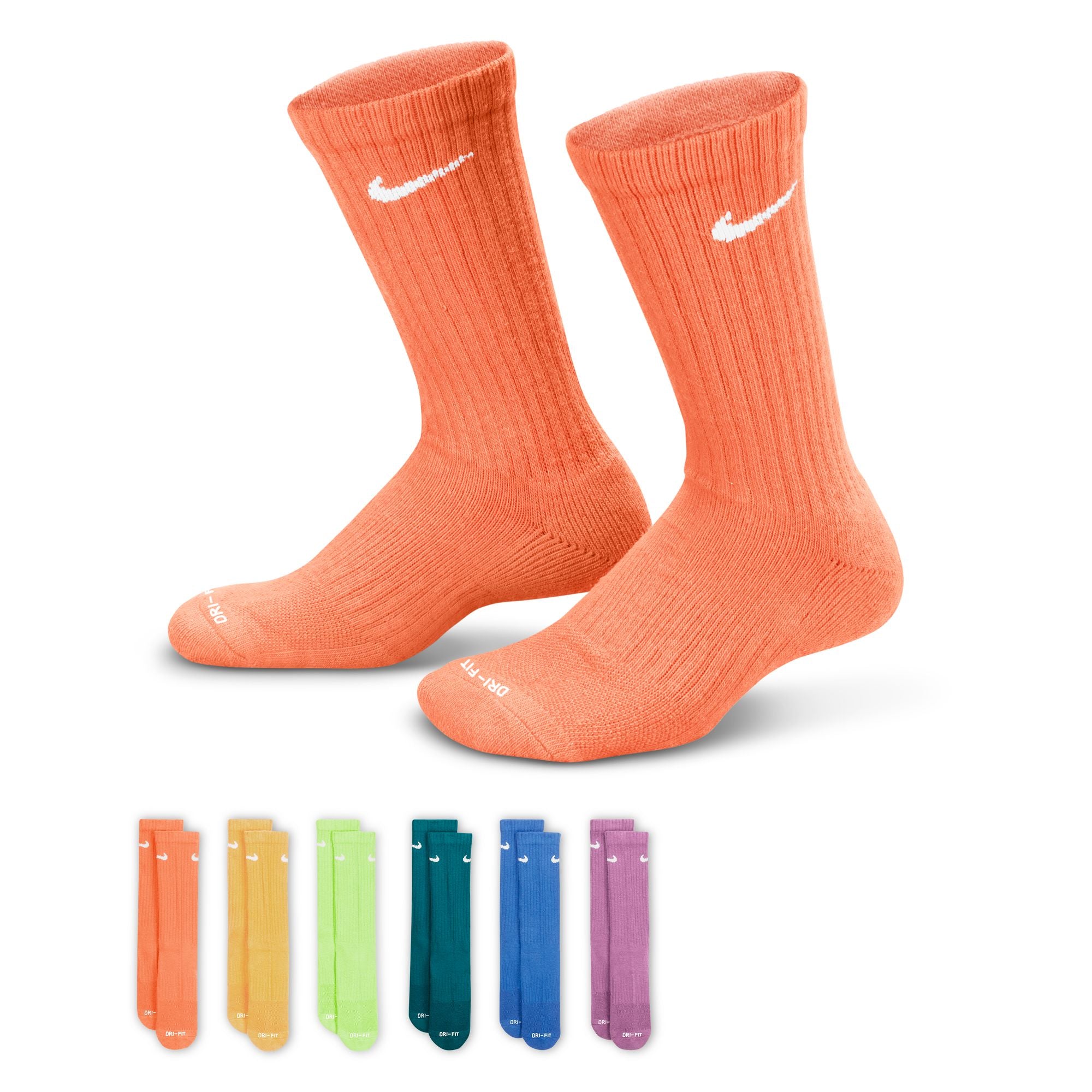 Nike Everyday Crew Kids Socks 6 Pack