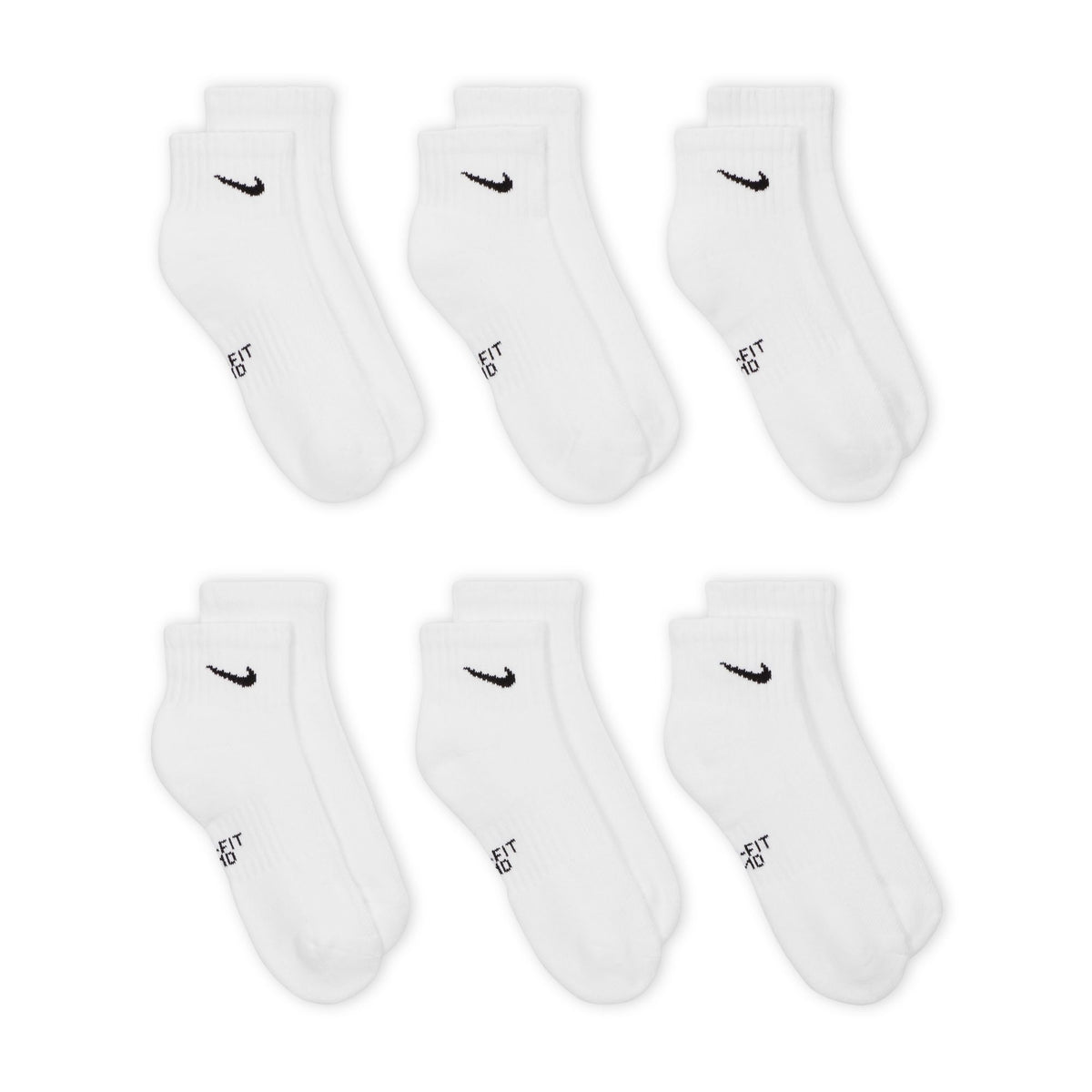 Nike Everyday Ankle Kids Socks 6 Pack