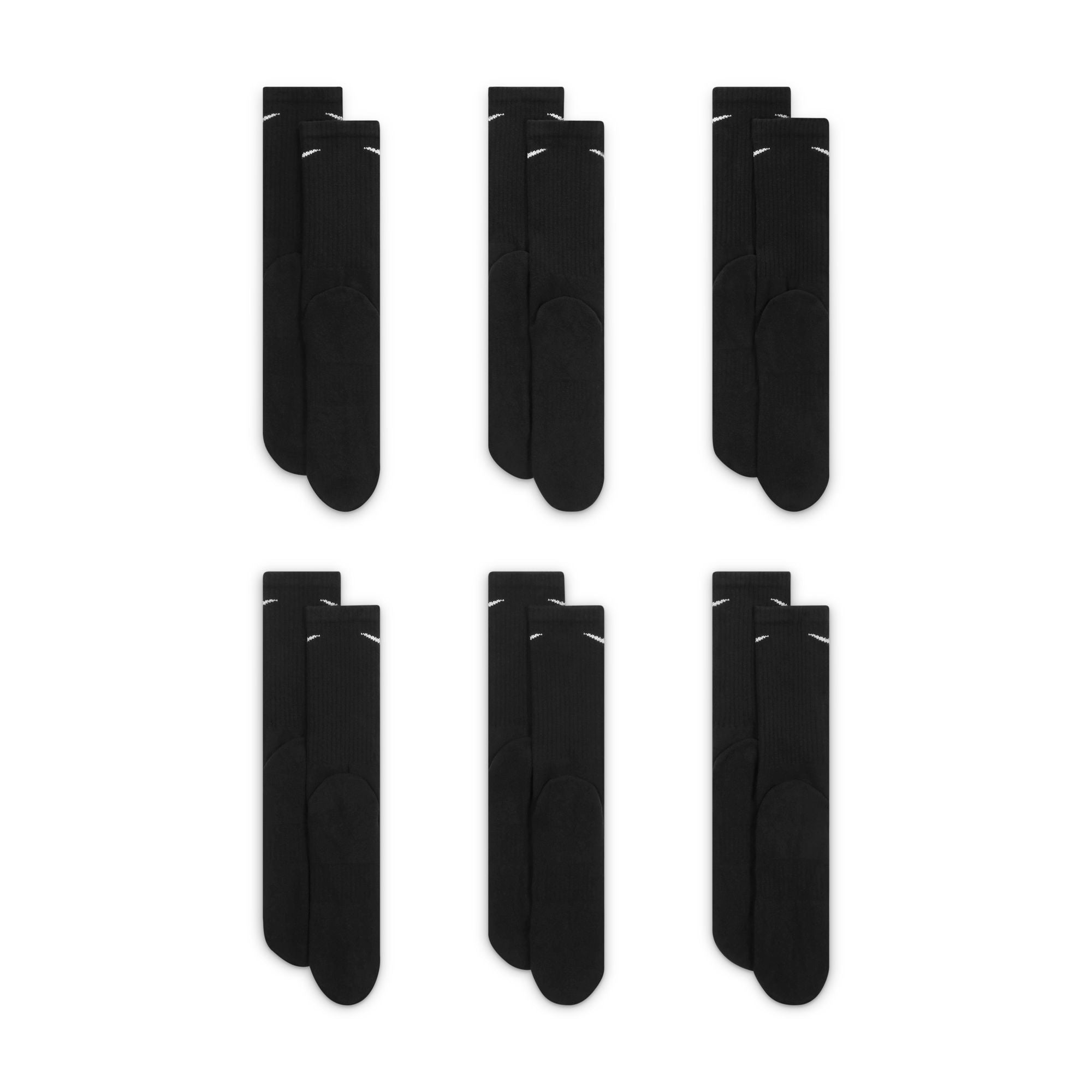 Nike Everyday Cushioned Training Crew Socks 6 Pack