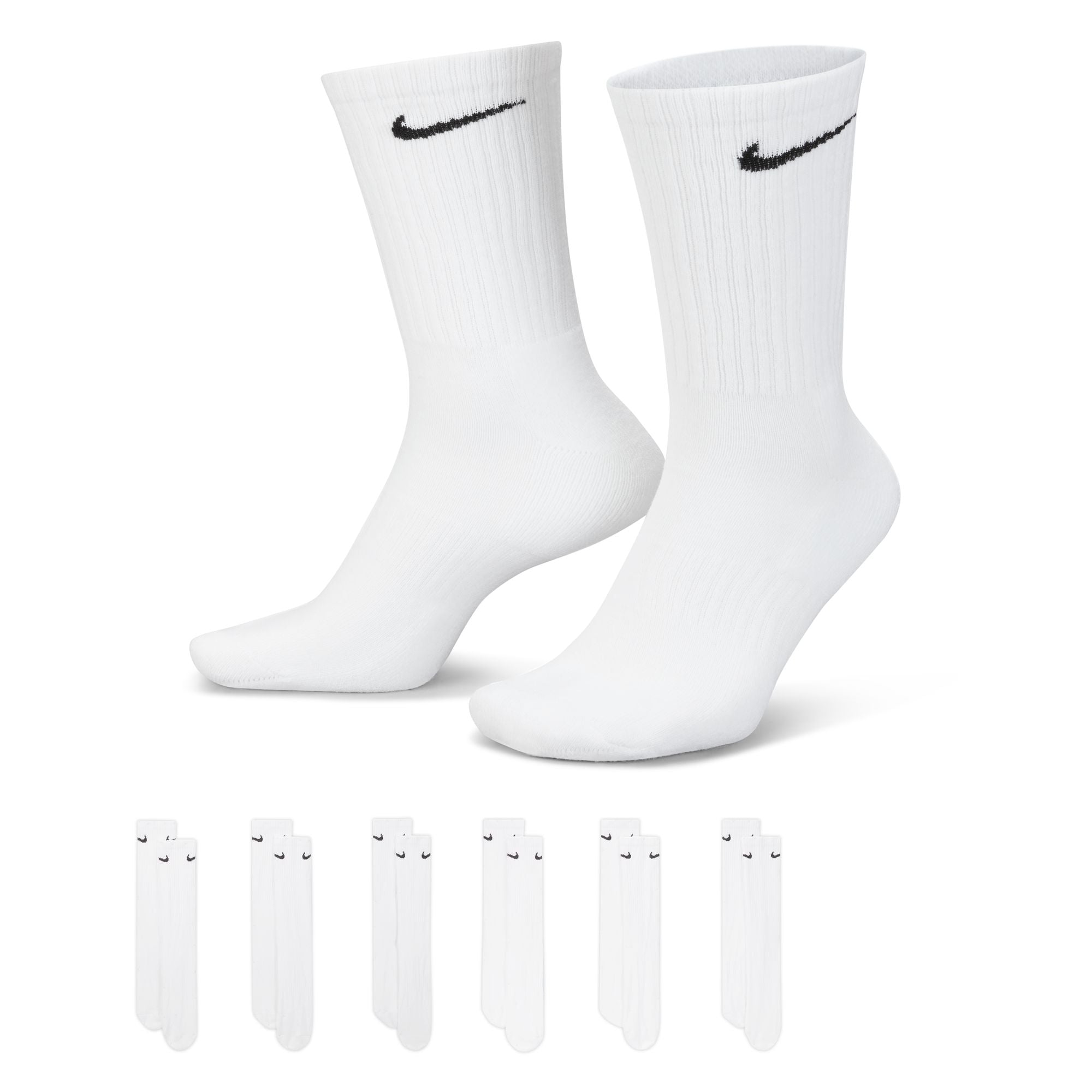 Nike Everyday Cushioned Training Crew Socks 6 Pack