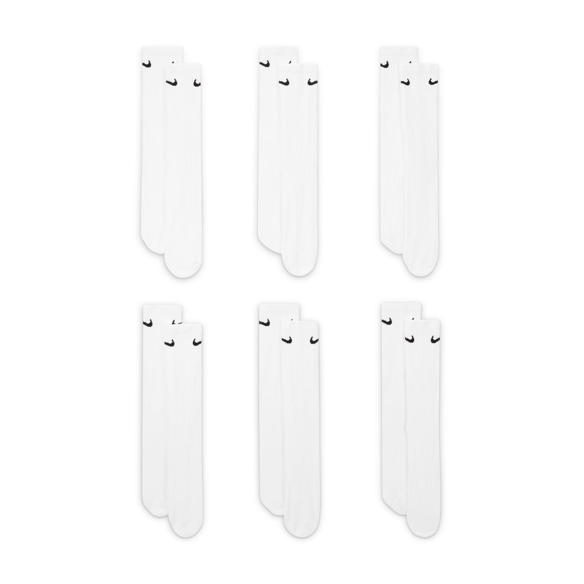 Nike Everyday Cushioned Training Crew Socks 6 Pack