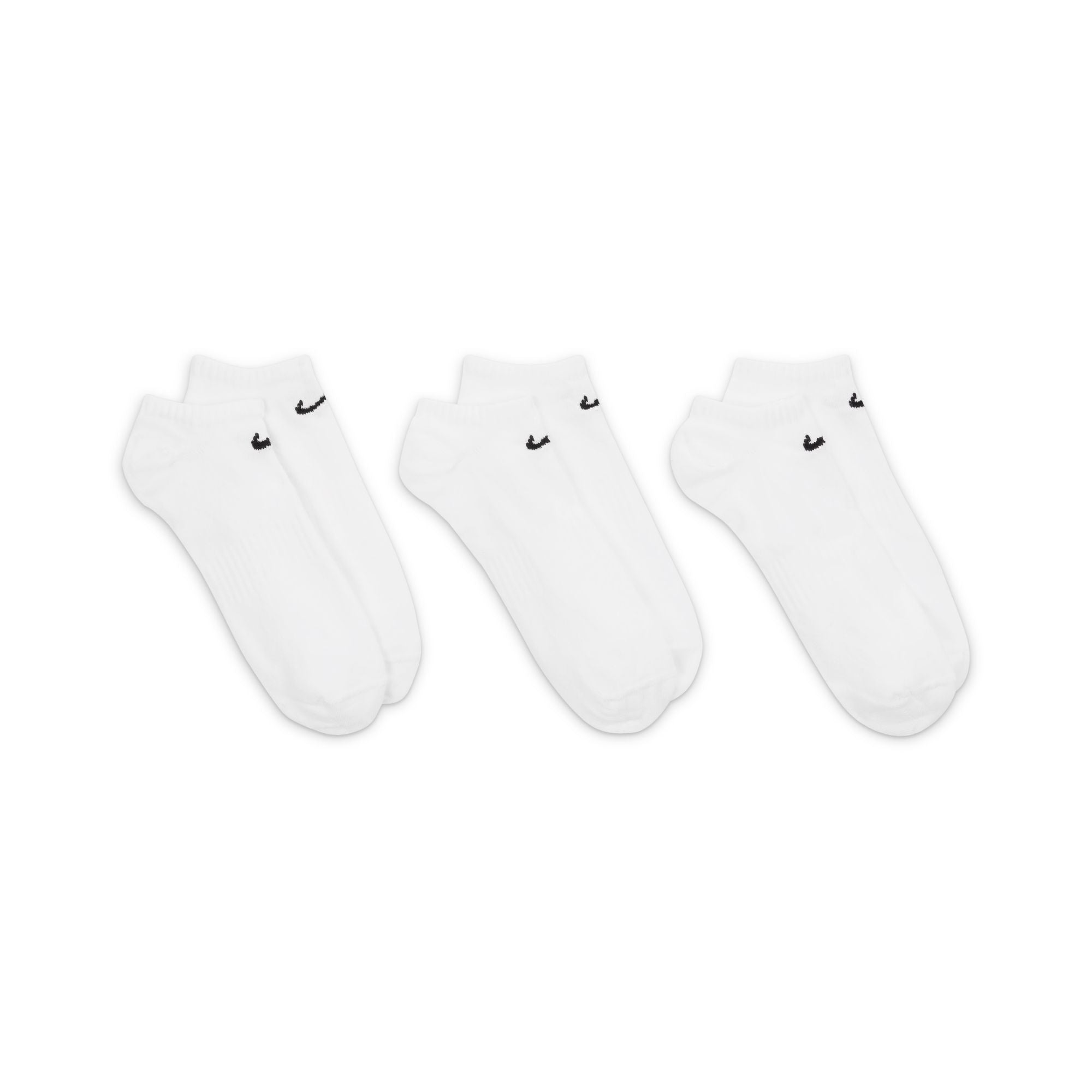 Nike Everyday Lightweight Training White No Show Socks 3 Pack