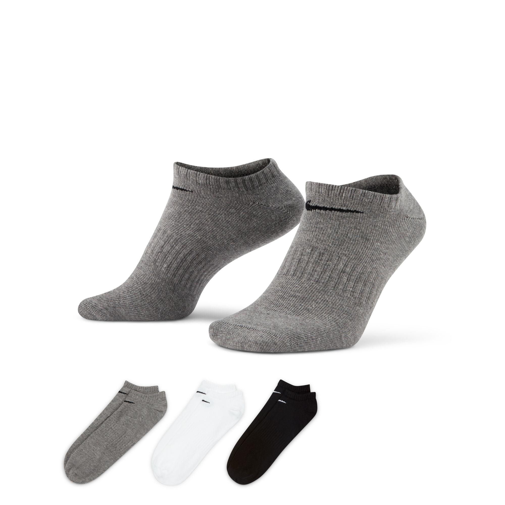 Nike Everyday Lightweight Training Monotone No Show Socks 3 Pack