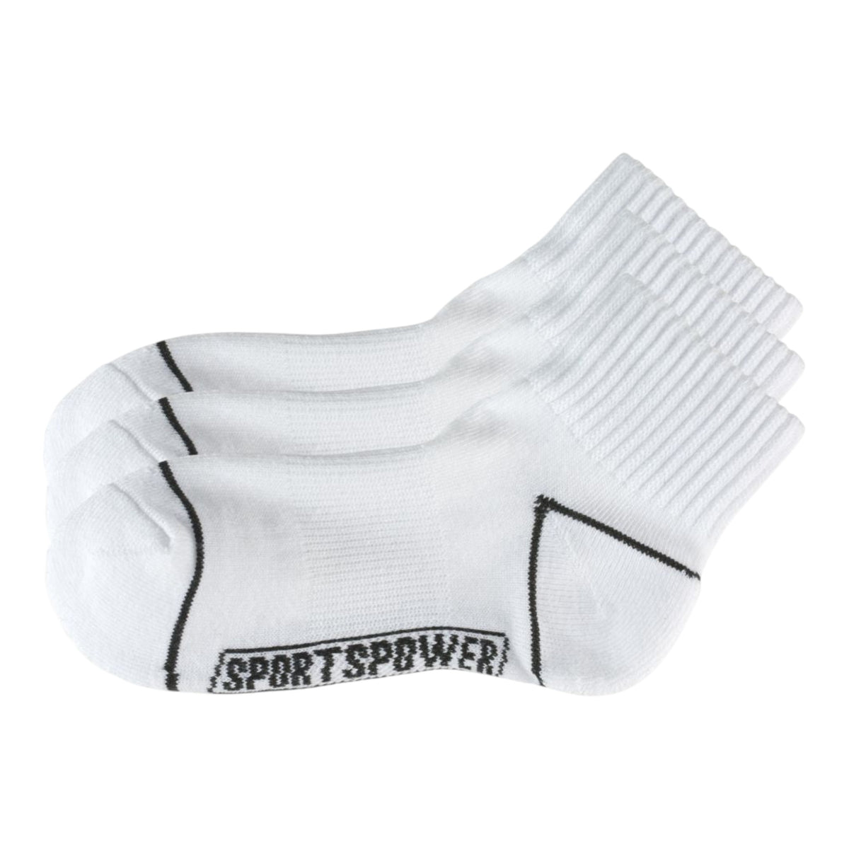 SportsPower Quarter Cut Socks - 3 Pack