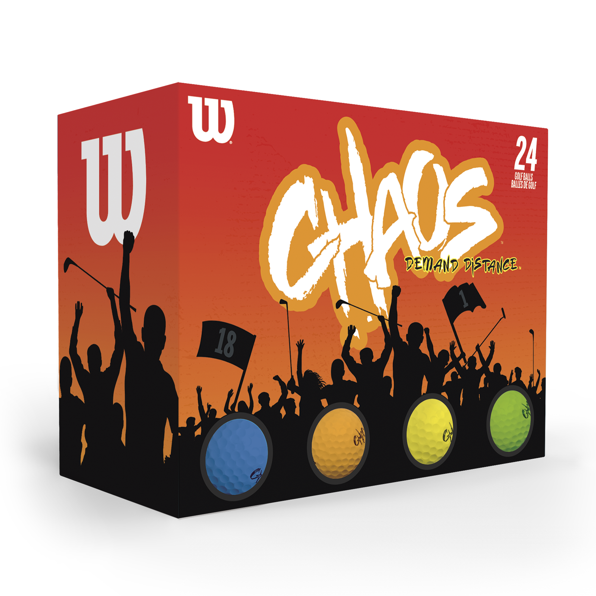 Wilson Chaos Golf Balls - 24 Pack