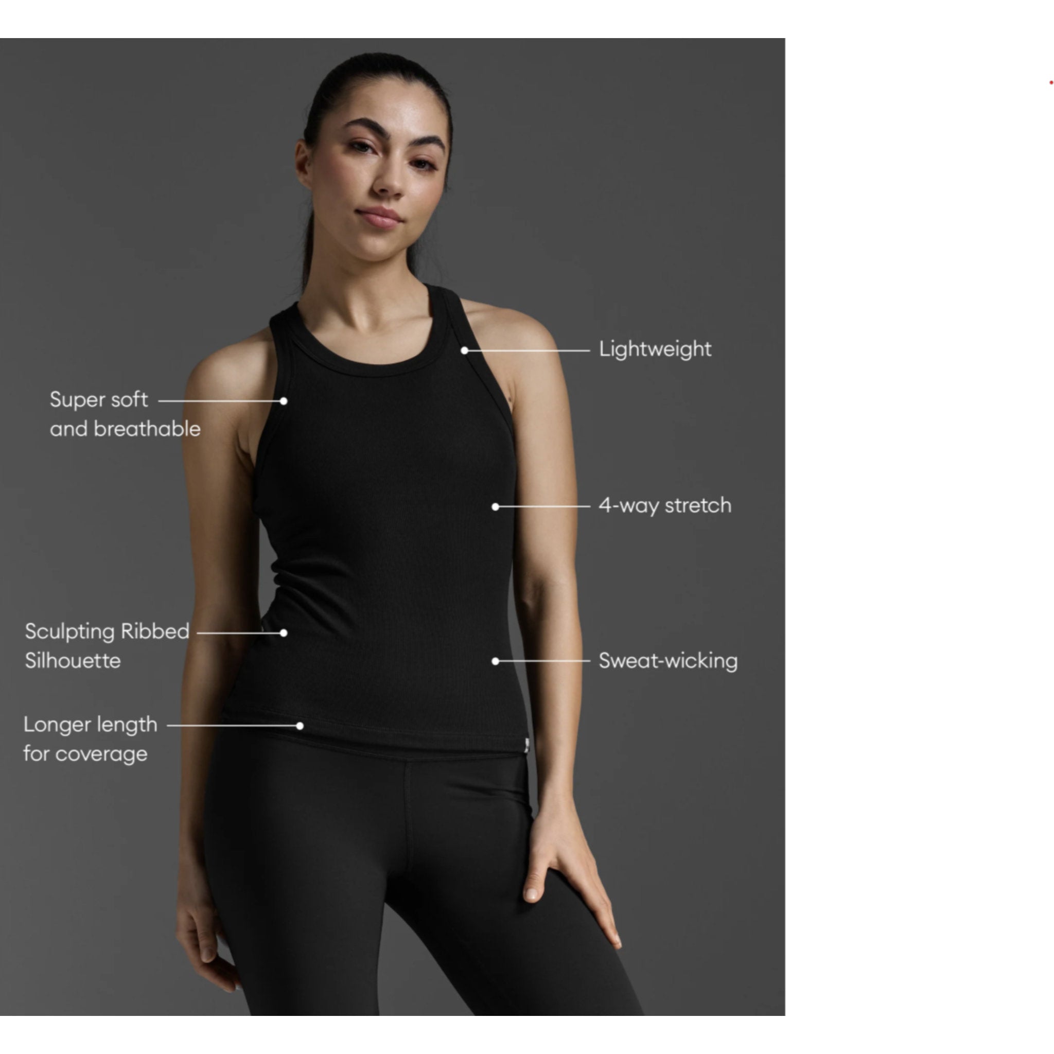 2XU Fluid Ribbed Womens Tank