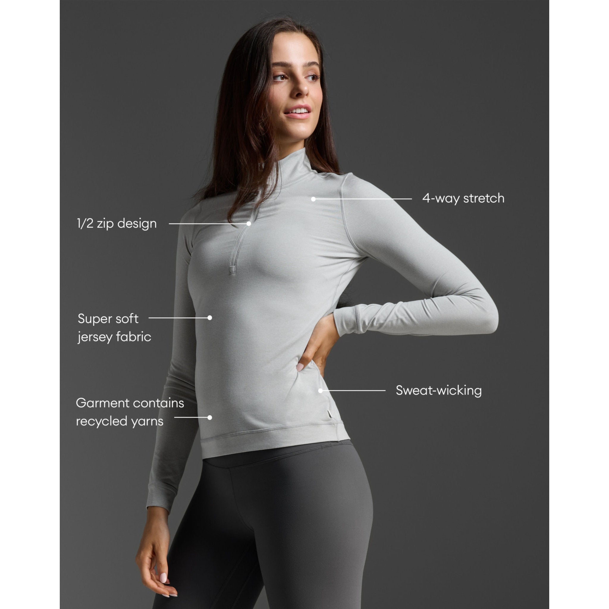 2XU Flex Long Sleeve Womens 1/2 Zip