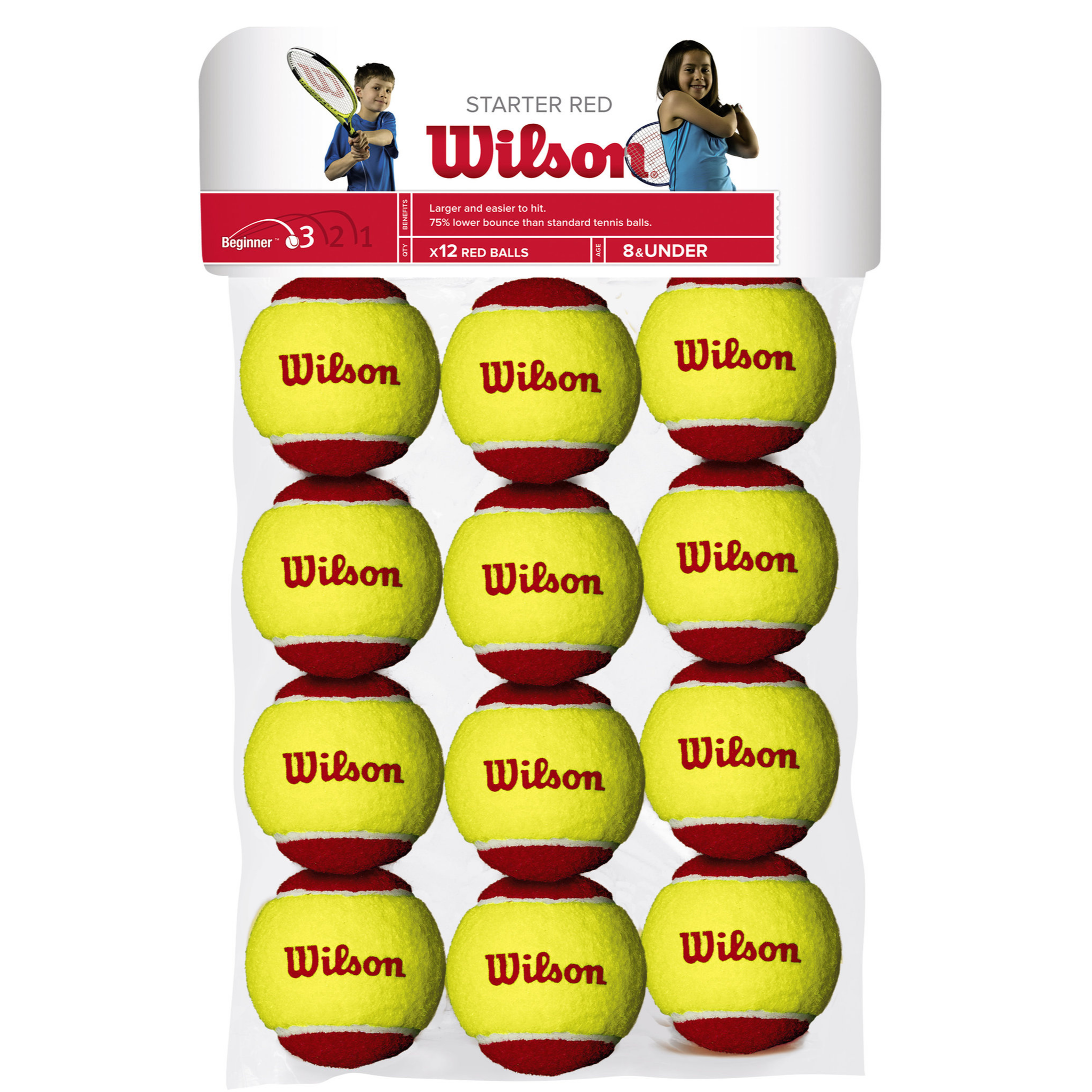 Wilson Starter Red Tennis Ball 12 Pack