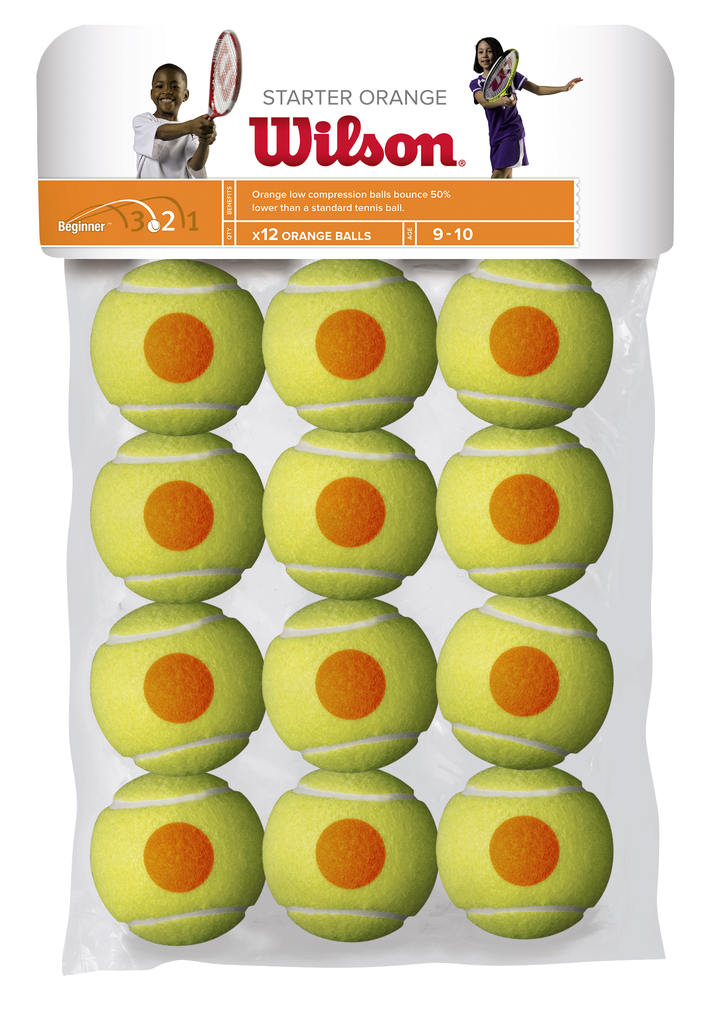 Wilson Starter Orange 12 Pack