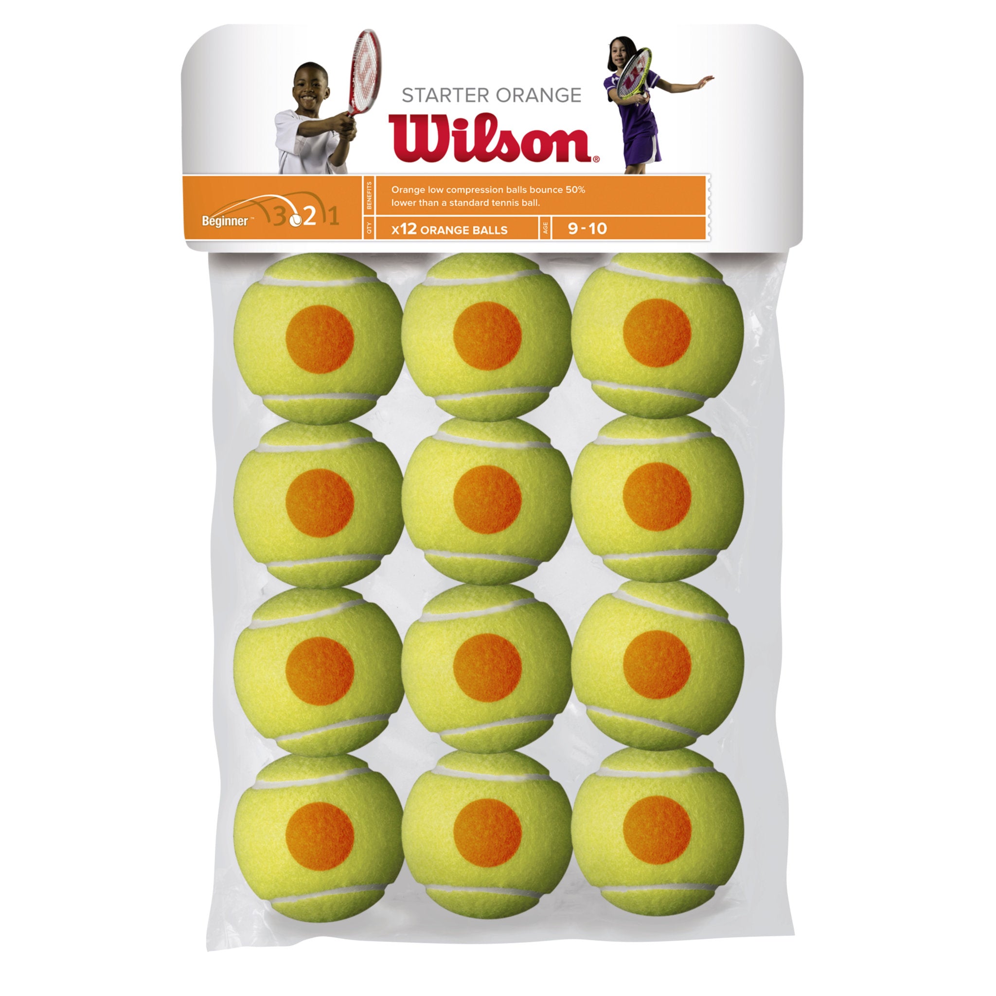 Wilson Starter Orange Tennis Balls 12 Pack