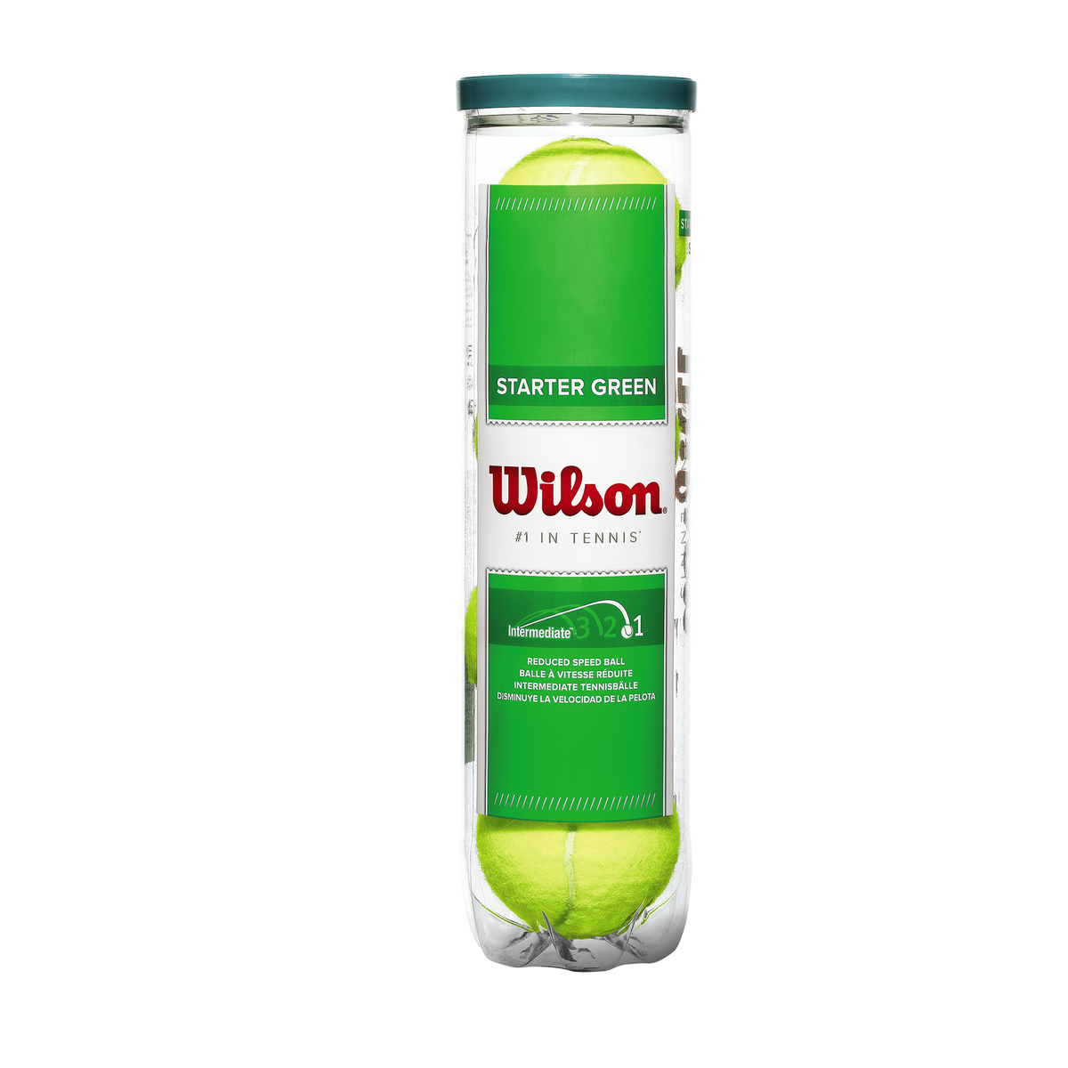 Wilson Starter Green Tennis Balls 4 Ball Can